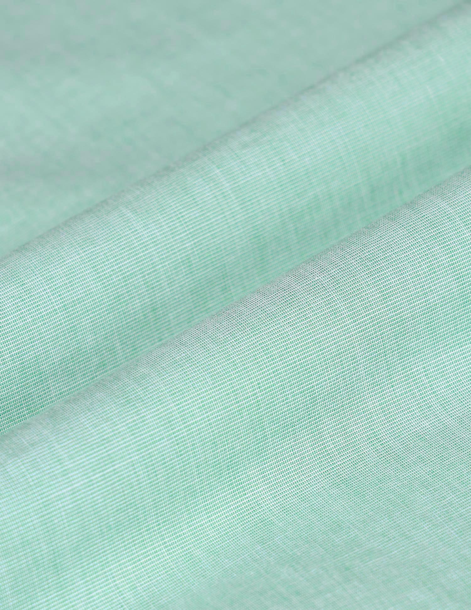 Textured Pattern Poplin Shirt Green - U.S. Polo Assn. India | Large