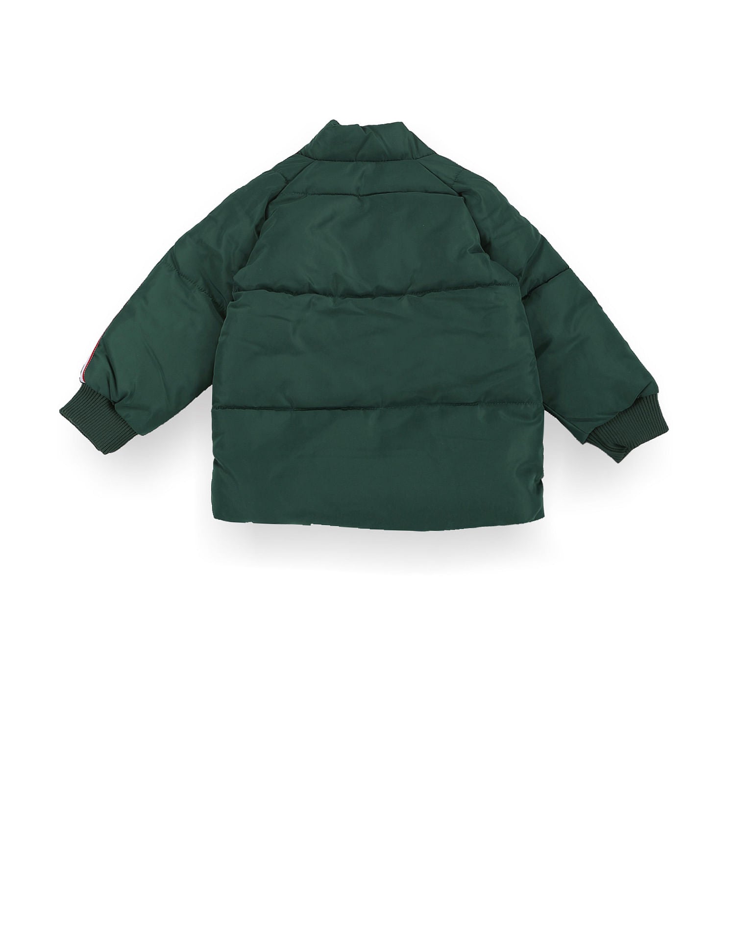 Boys Brand Tape Puffer Jacket Dark Green - U.S. POLO ASSN. | Large