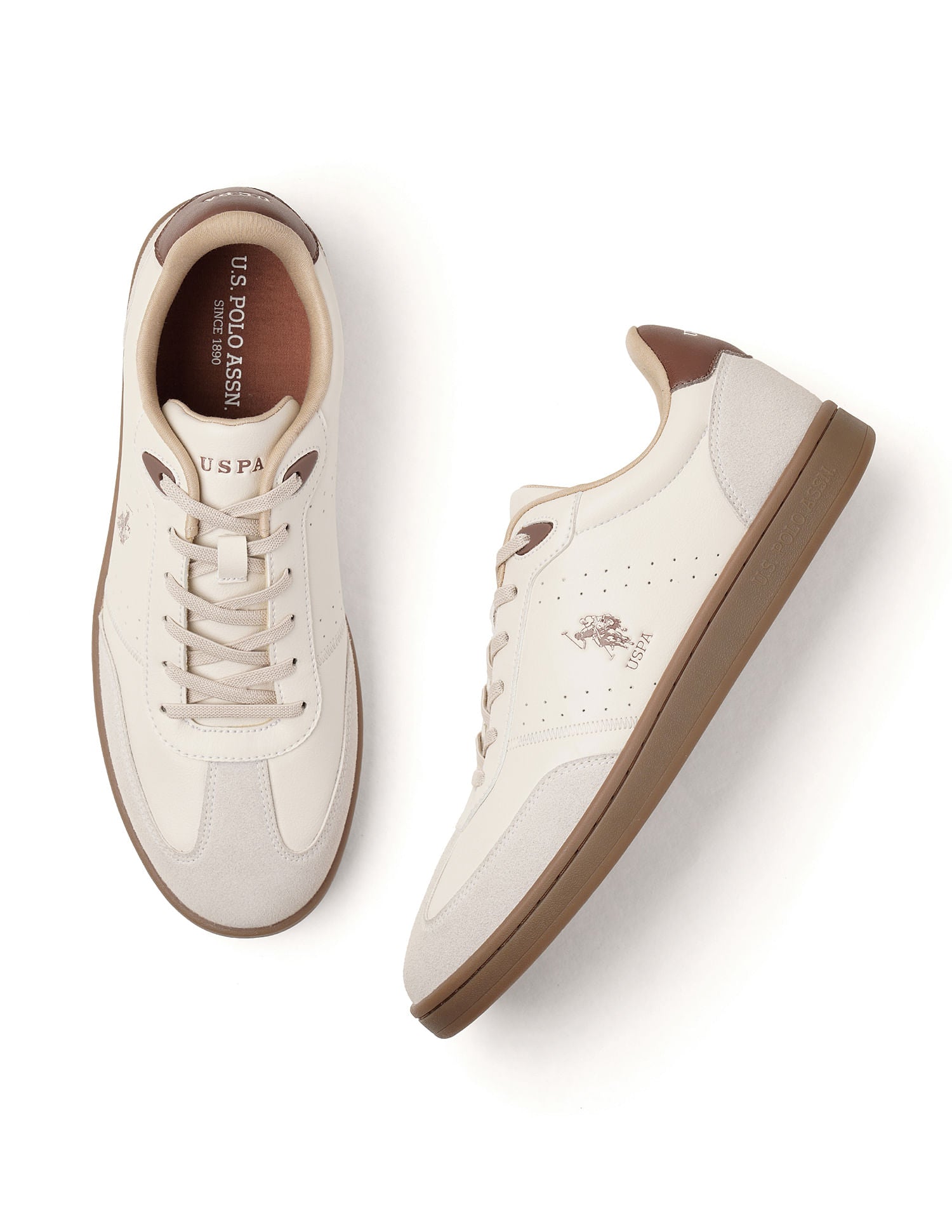 Men Cenik Suede Sneakers Beige - U.S. POLO ASSN. | Large