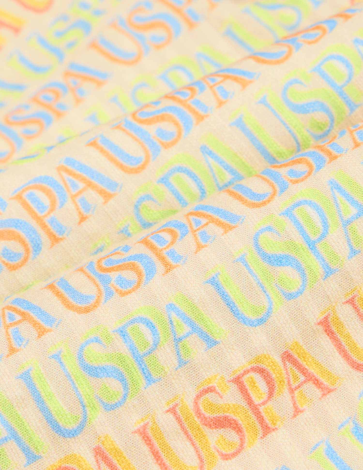 Boys Brand Printed Knitted Shorts Multi - U.S. POLO ASSN. | Large