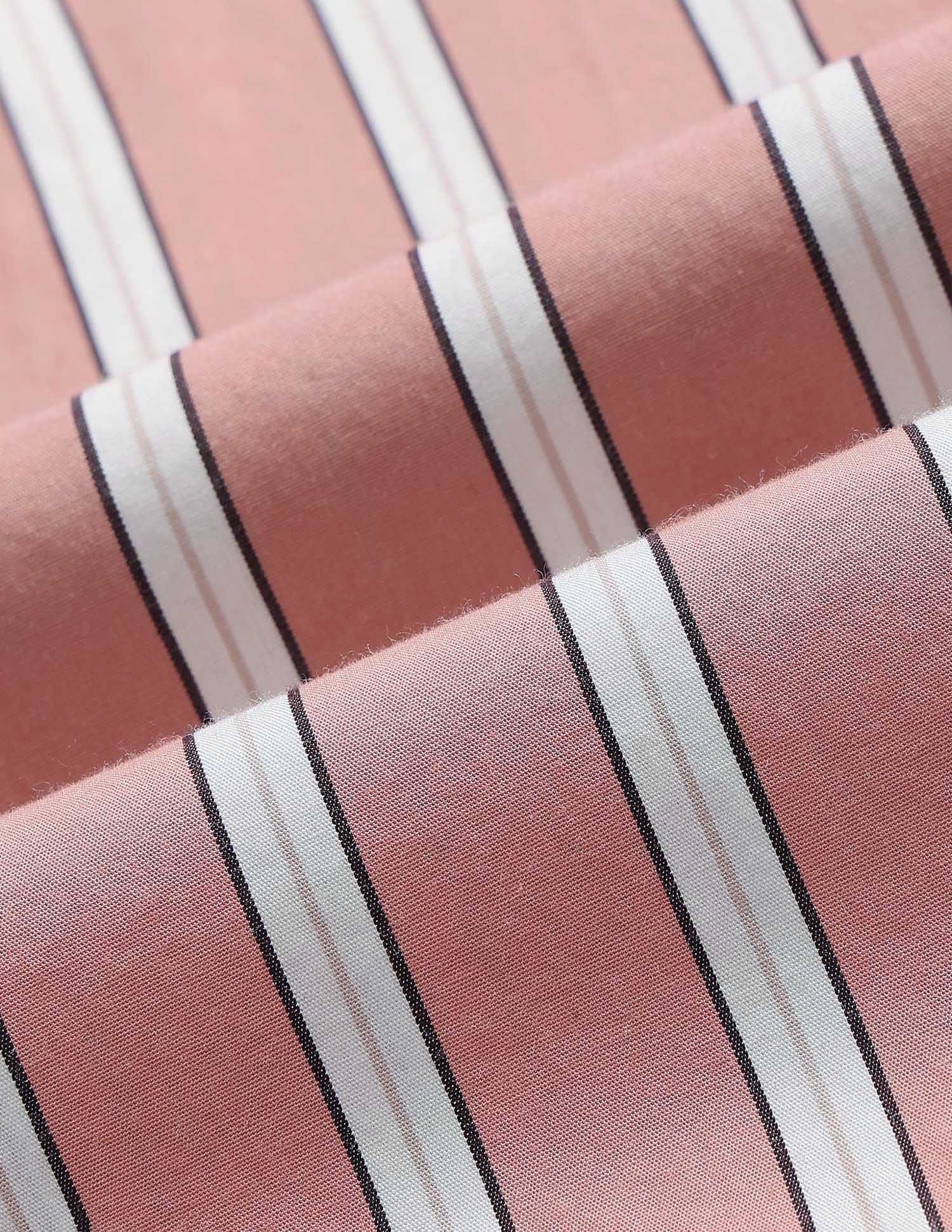 Vertical Striped Tailored Fit Shirt Peach - U.S. Polo Assn. India | Large