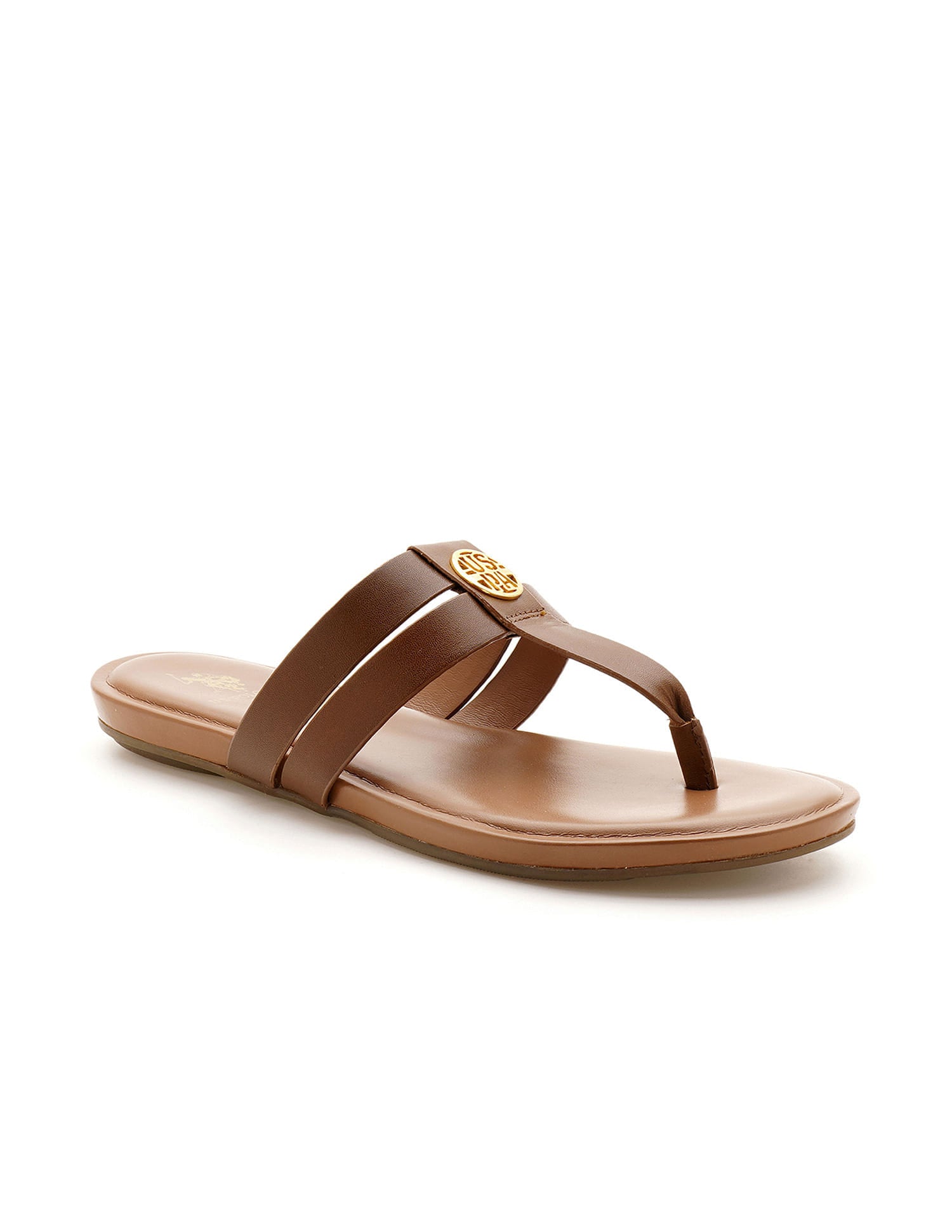 Micky Tan Lightweight Footbed Flats Tan - U.S. Polo Assn. India | Large