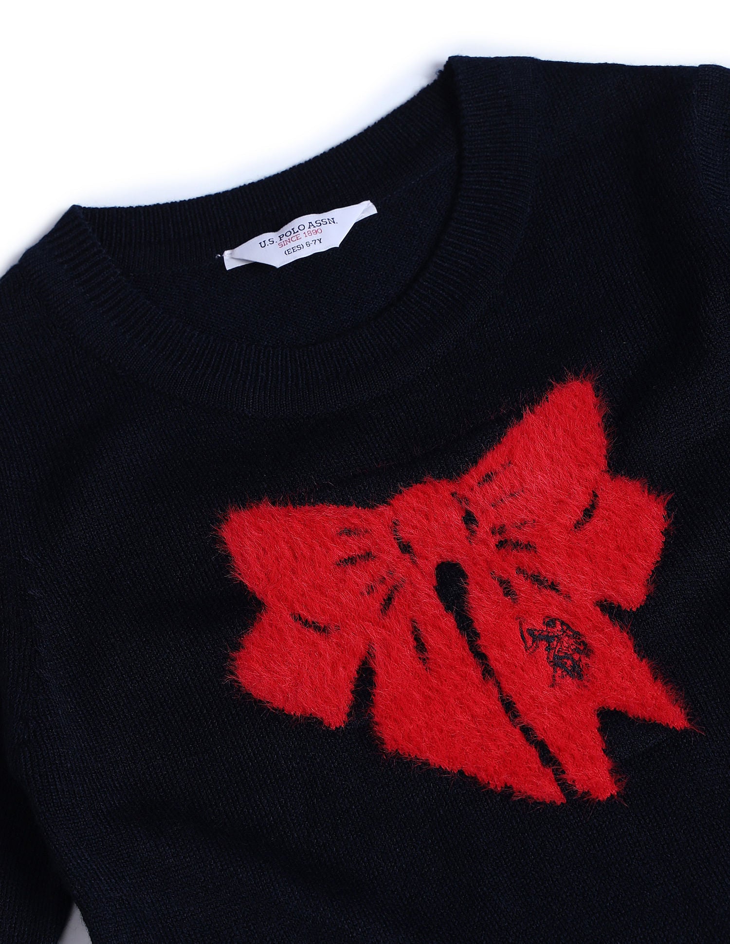 Girls Applique Fit & Flare Dress Navy - U.S. POLO ASSN. | Large