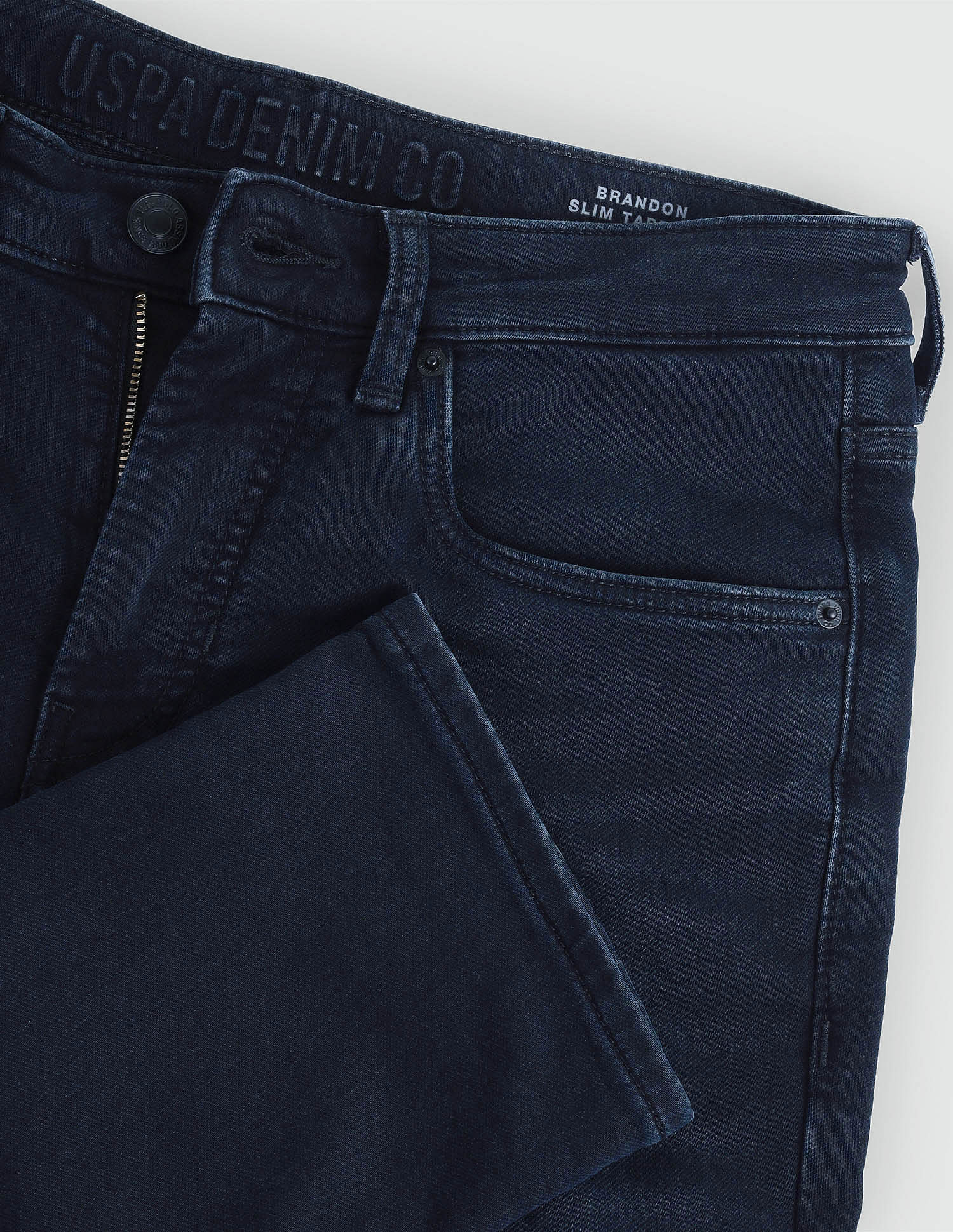 Brandon Slim Tapered Fit Blue Jeans Blue - U.S. Polo Assn. India | Large
