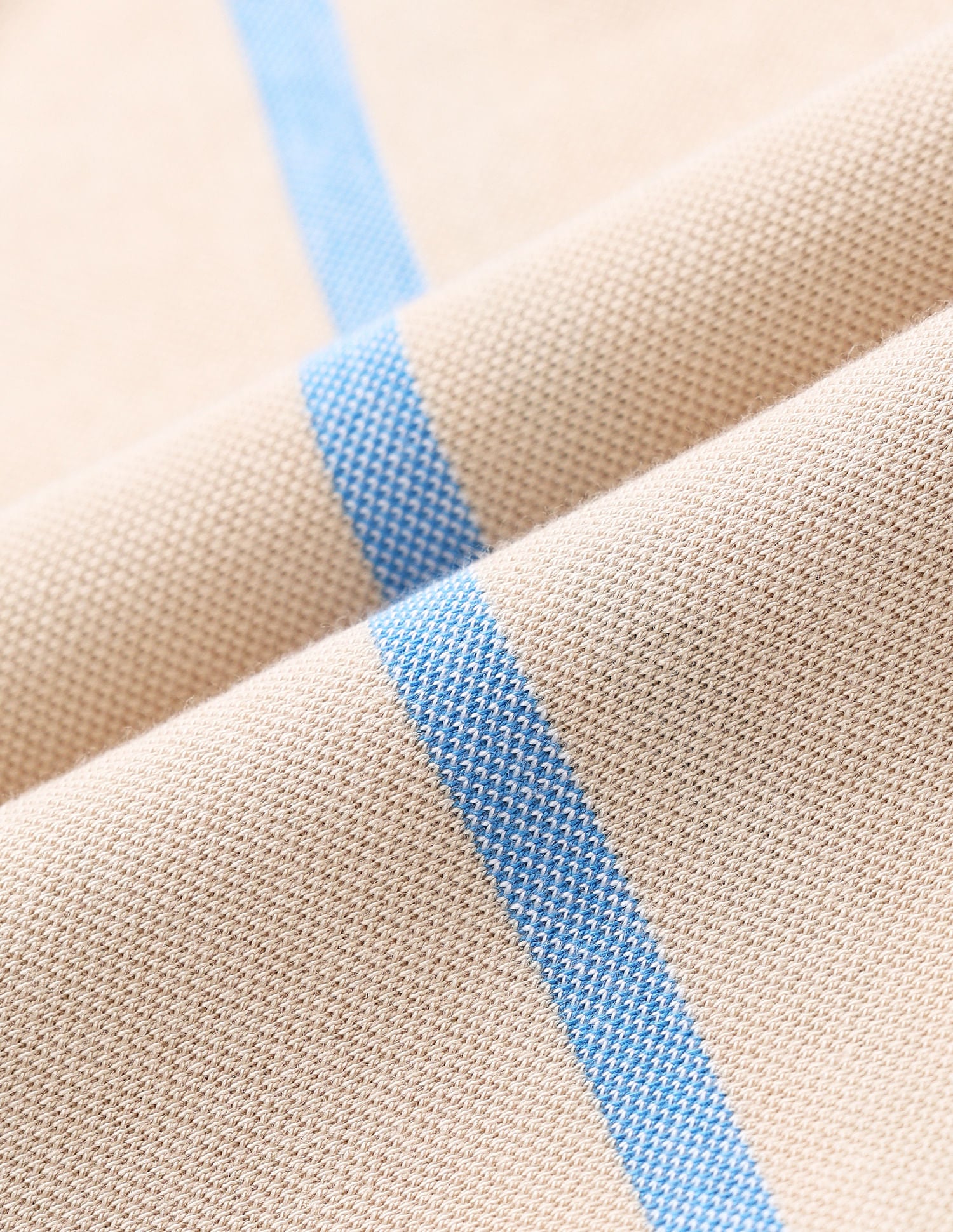 Slim Fit Striped Polo Shirt Beige - U.S. Polo Assn. India | Large