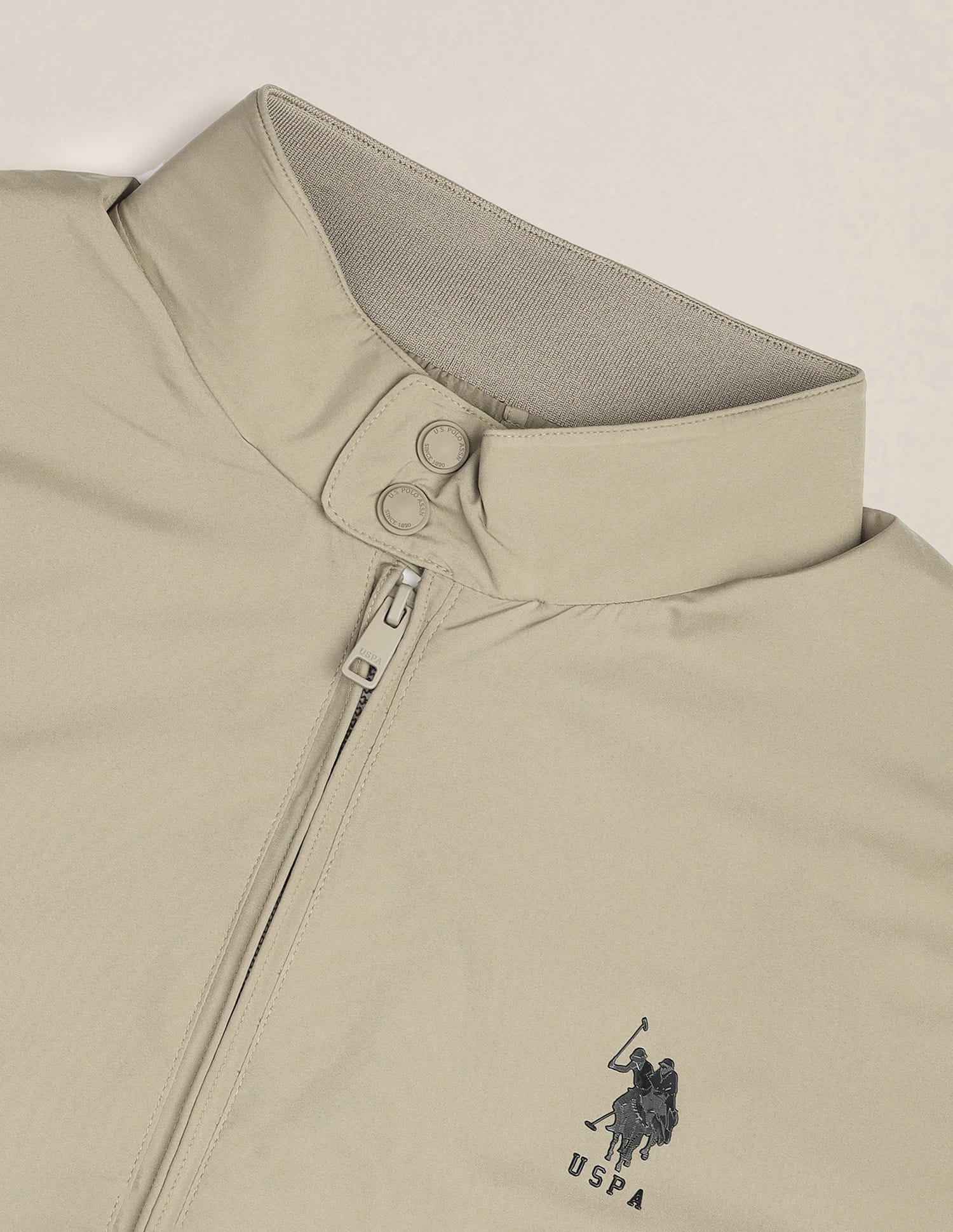 Packable Windcheater Jacket Khaki - U.S. Polo Assn. India | Large