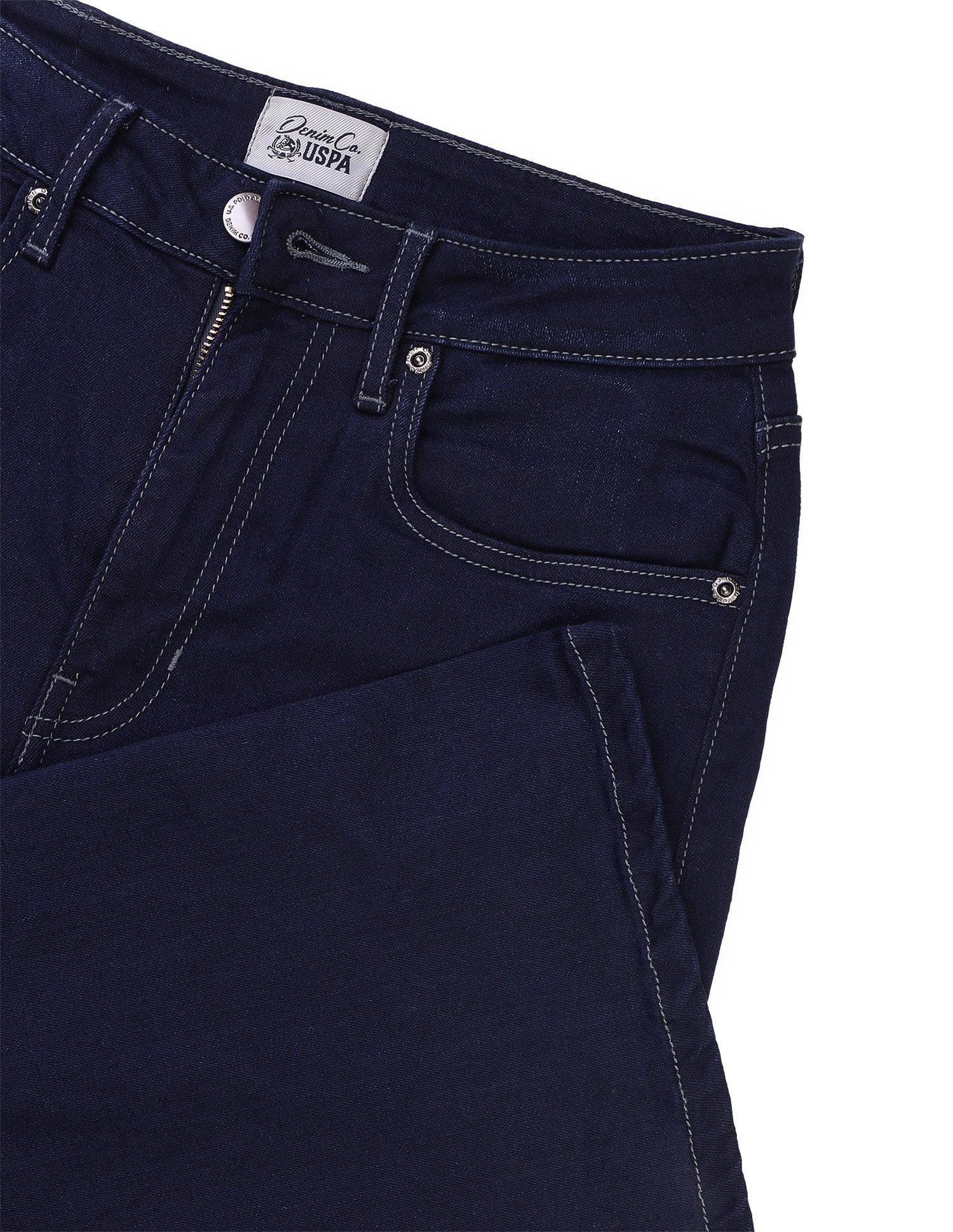 Wide Leg Fit Blue Jeans Dark Blue - U.S. Polo Assn. India | Large