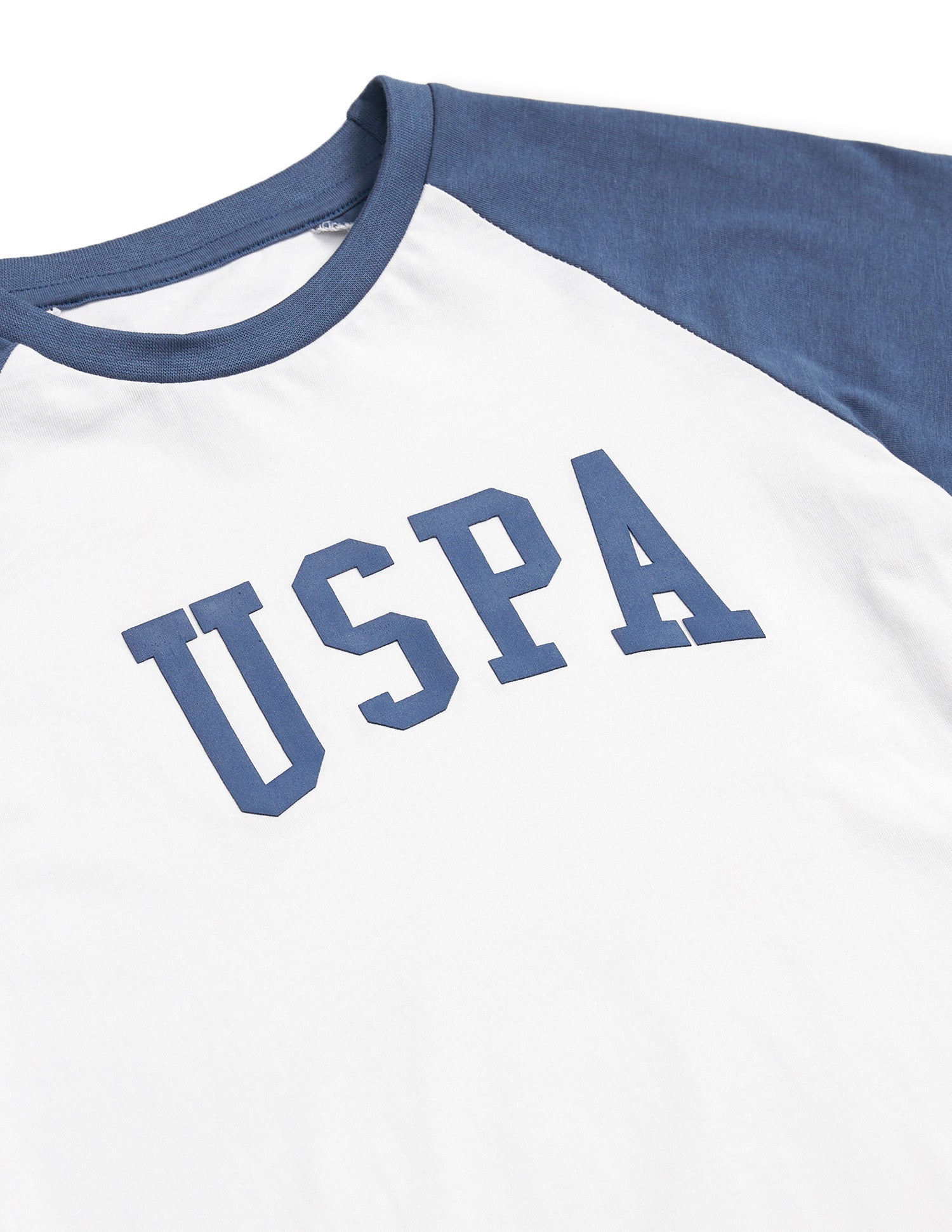 Raglan Sleeve LKE01 Lounge T-Shirt - Pack Of 1 White and Blue - U.S. POLO ASSN. | Large