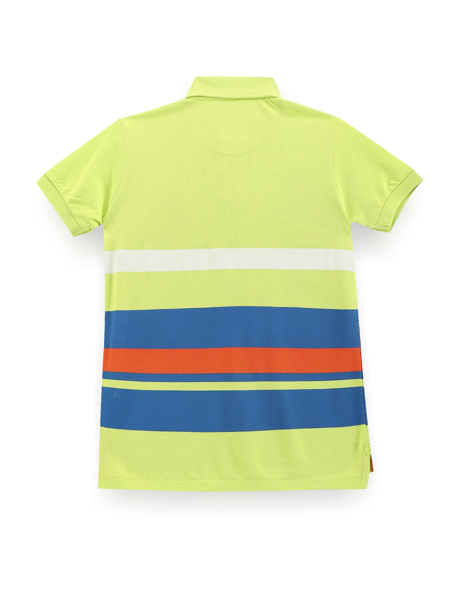 Boys Horizontal Stripe Polo Shirt Light Green - U.S. POLO ASSN. | Large