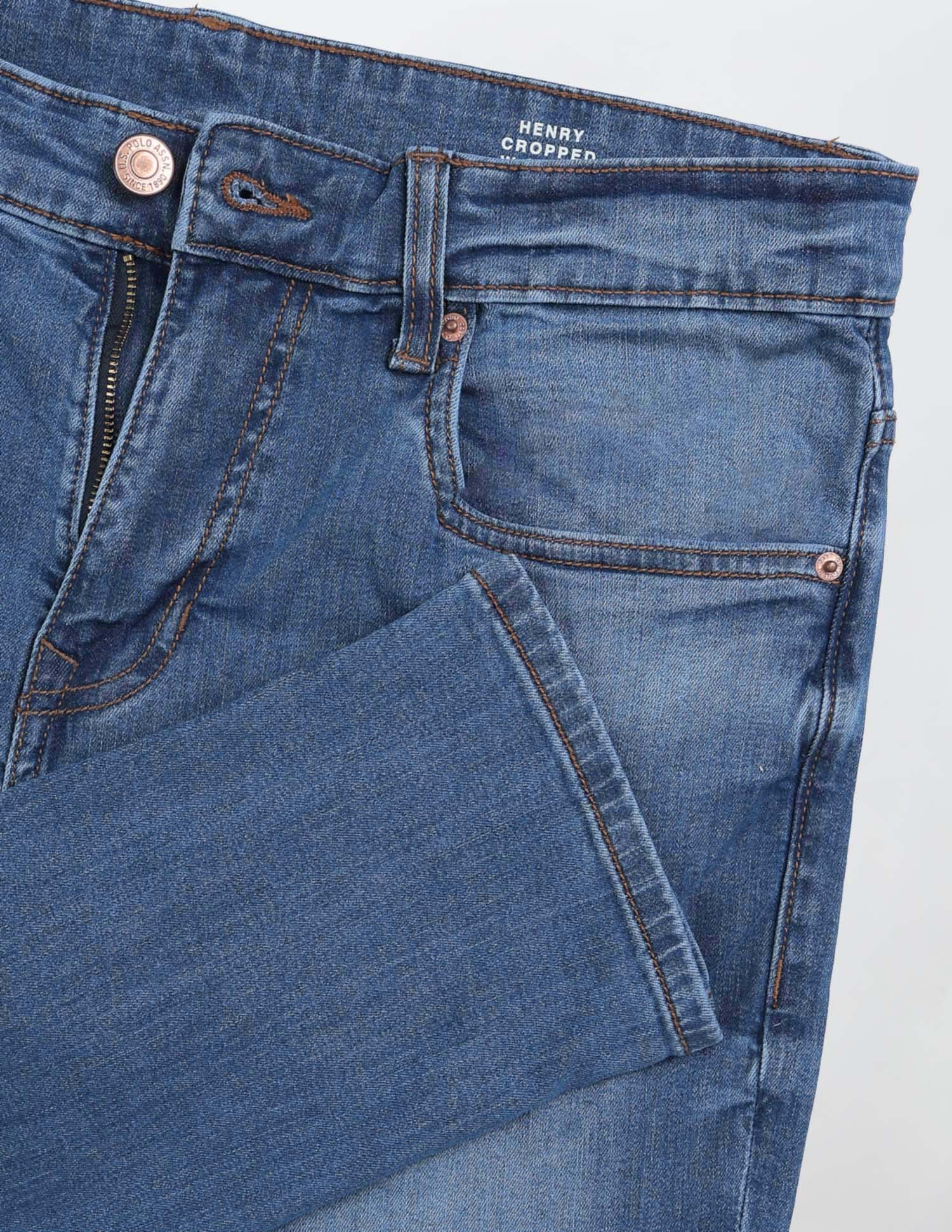 Henry Tapered Fit Blue Jeans Indigo - U.S. POLO ASSN. | Large