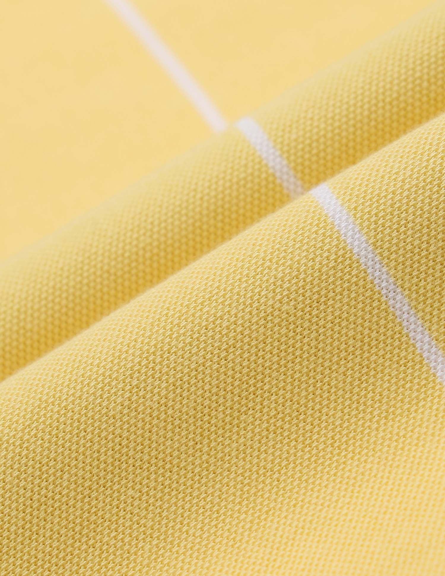 Vertical Striped Summer Splash Polo Shirt Yellow - U.S. Polo Assn. India | Large
