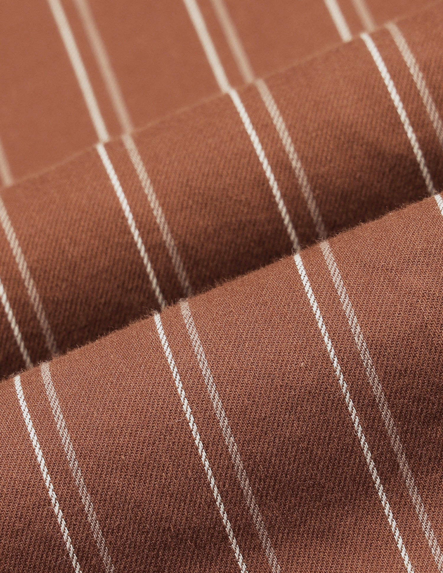 Vertical Striped Twill Shirt Rust - U.S. Polo Assn. India | Large