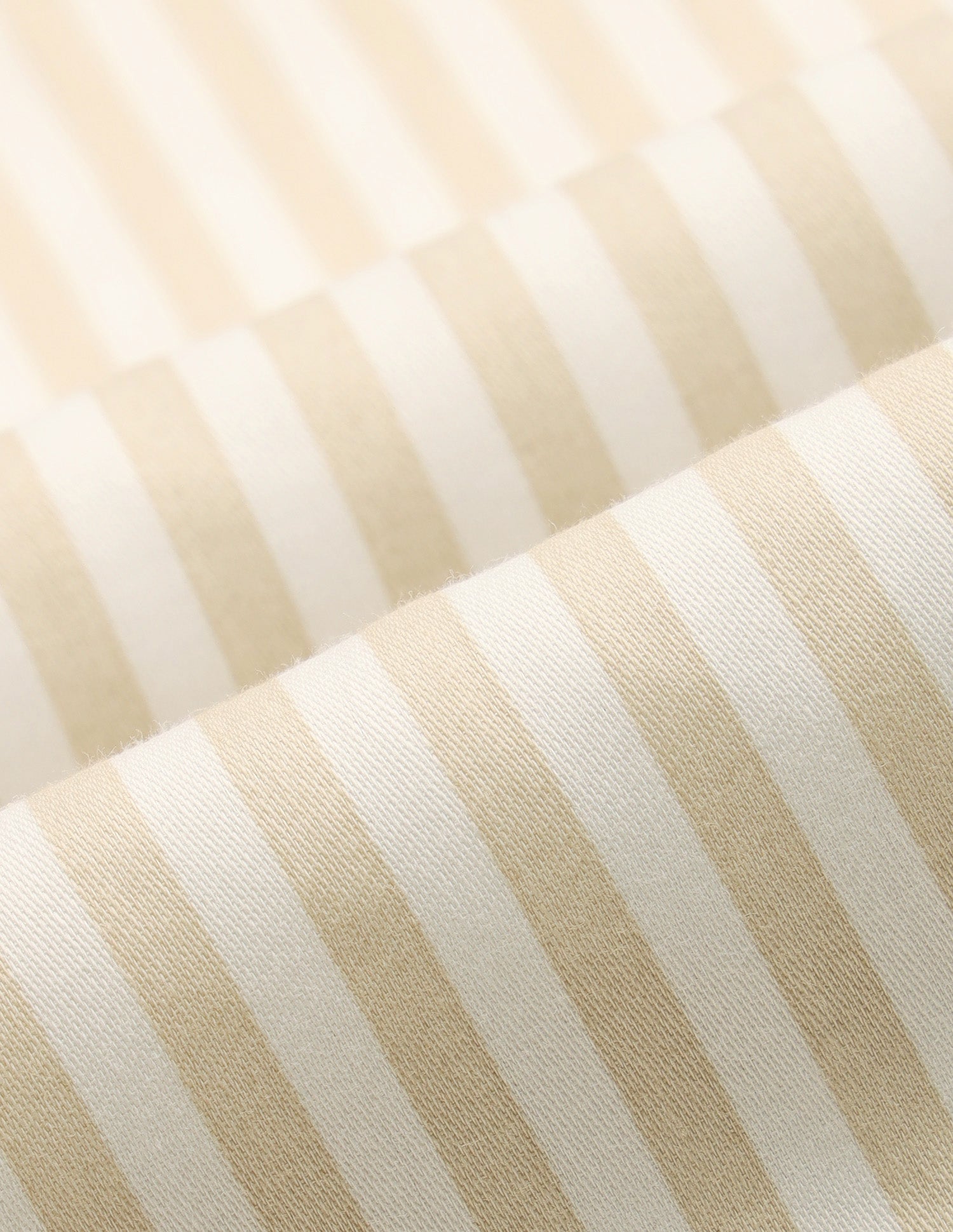 Vertical Striped Satin Shirt Beige - U.S. Polo Assn. India | Large