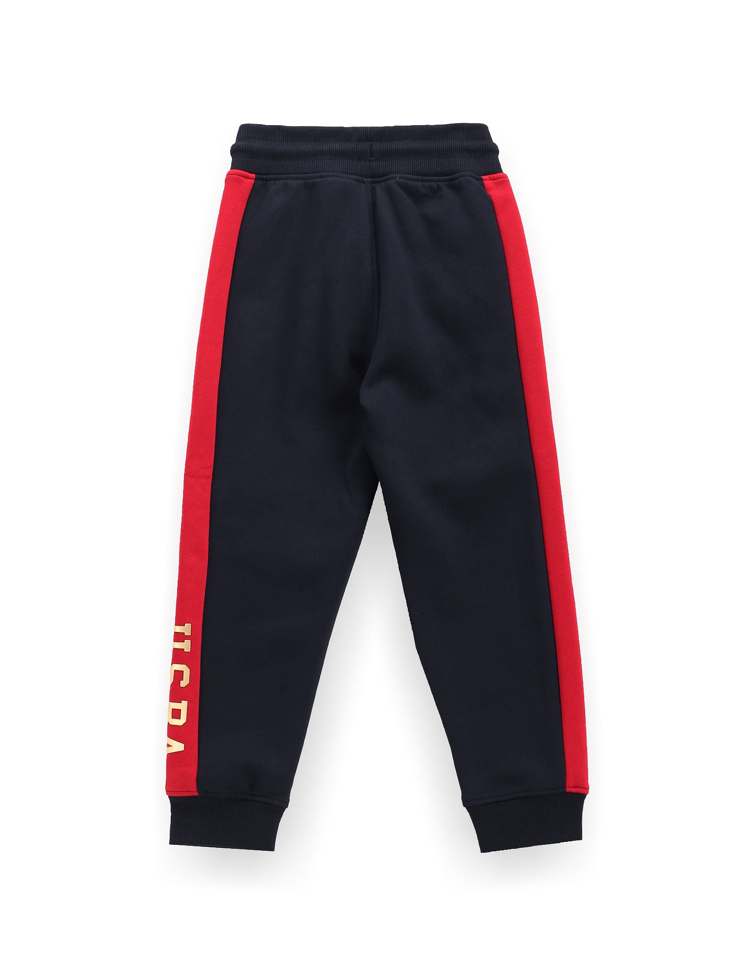Boys Mid Rise Brand Tape Joggers Navy - U.S. POLO ASSN. | Large