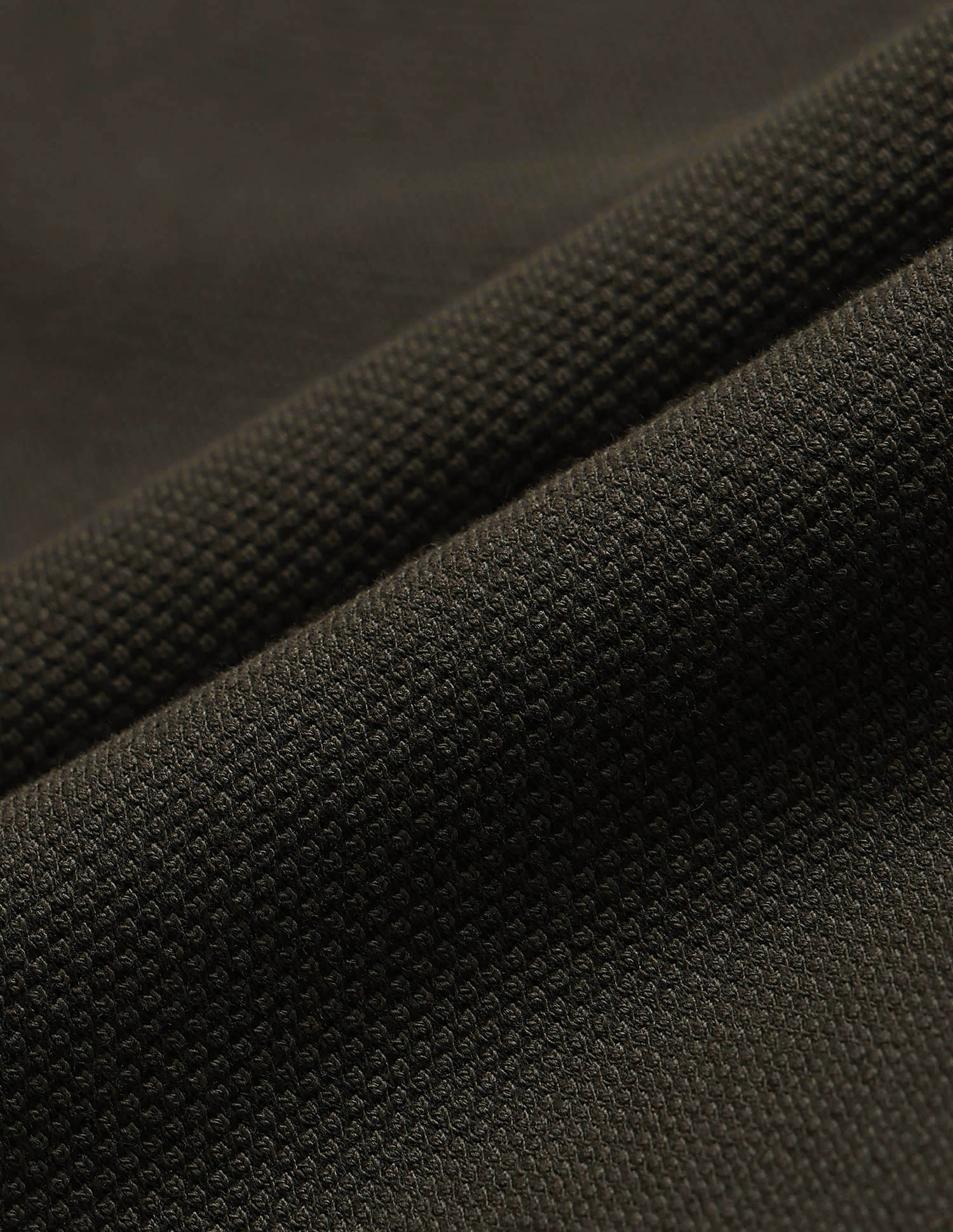 Textured Pure Cotton Polo Shirt Olive - U.S. POLO ASSN. | Large