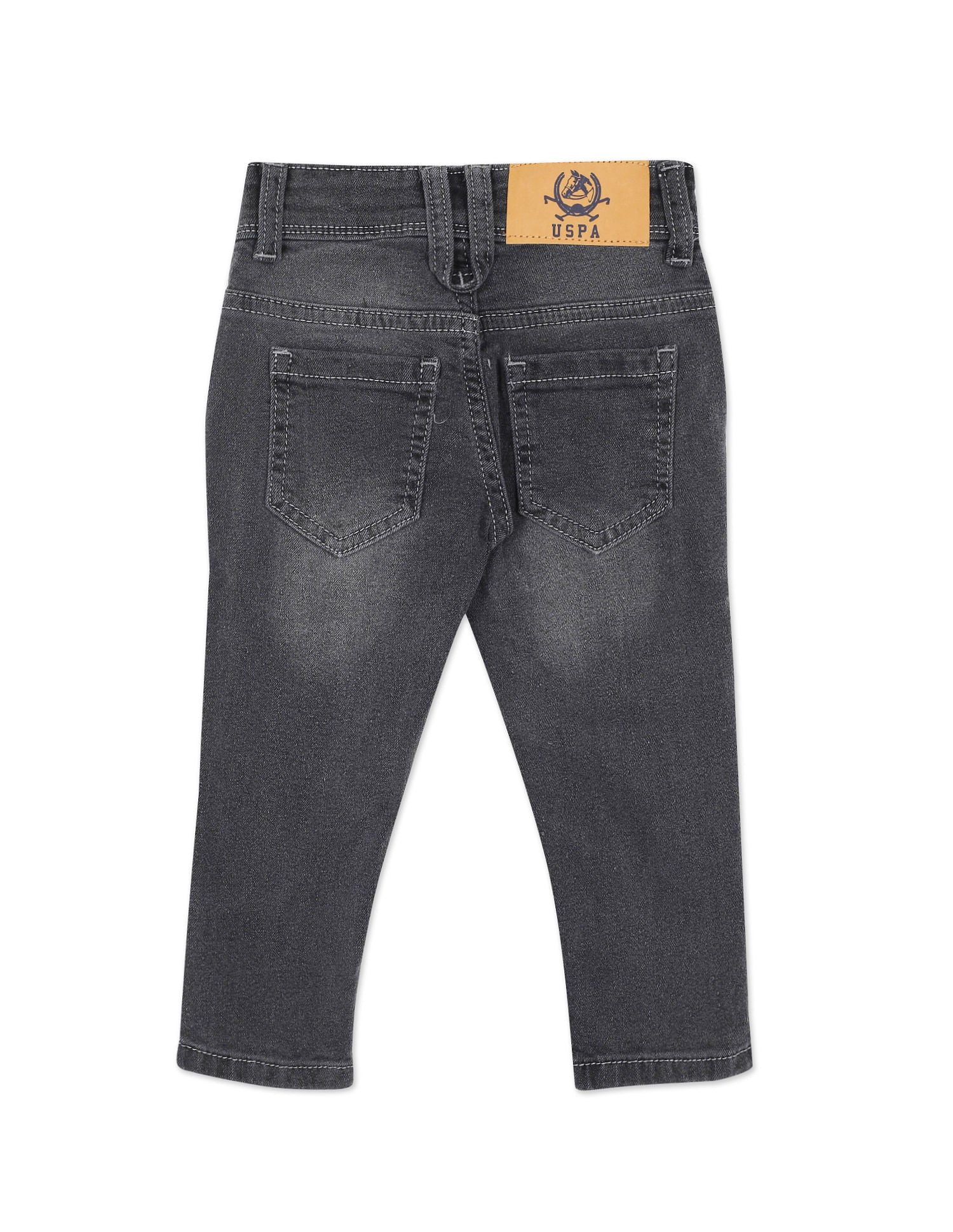 Skinny Fit Stone Wash Jeans Grey - U.S. Polo Assn. India | Large