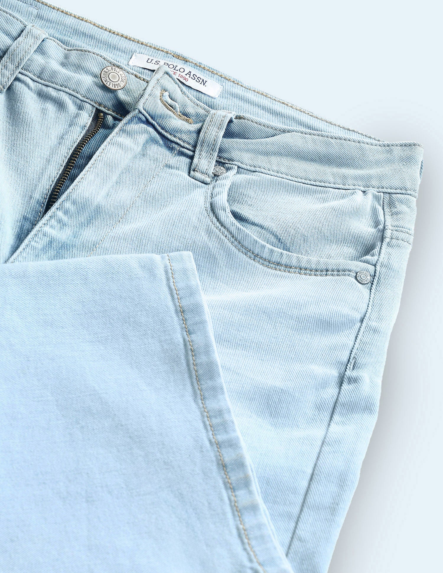 Flared Fit Blue Jeans Blue - U.S. Polo Assn. India | Large