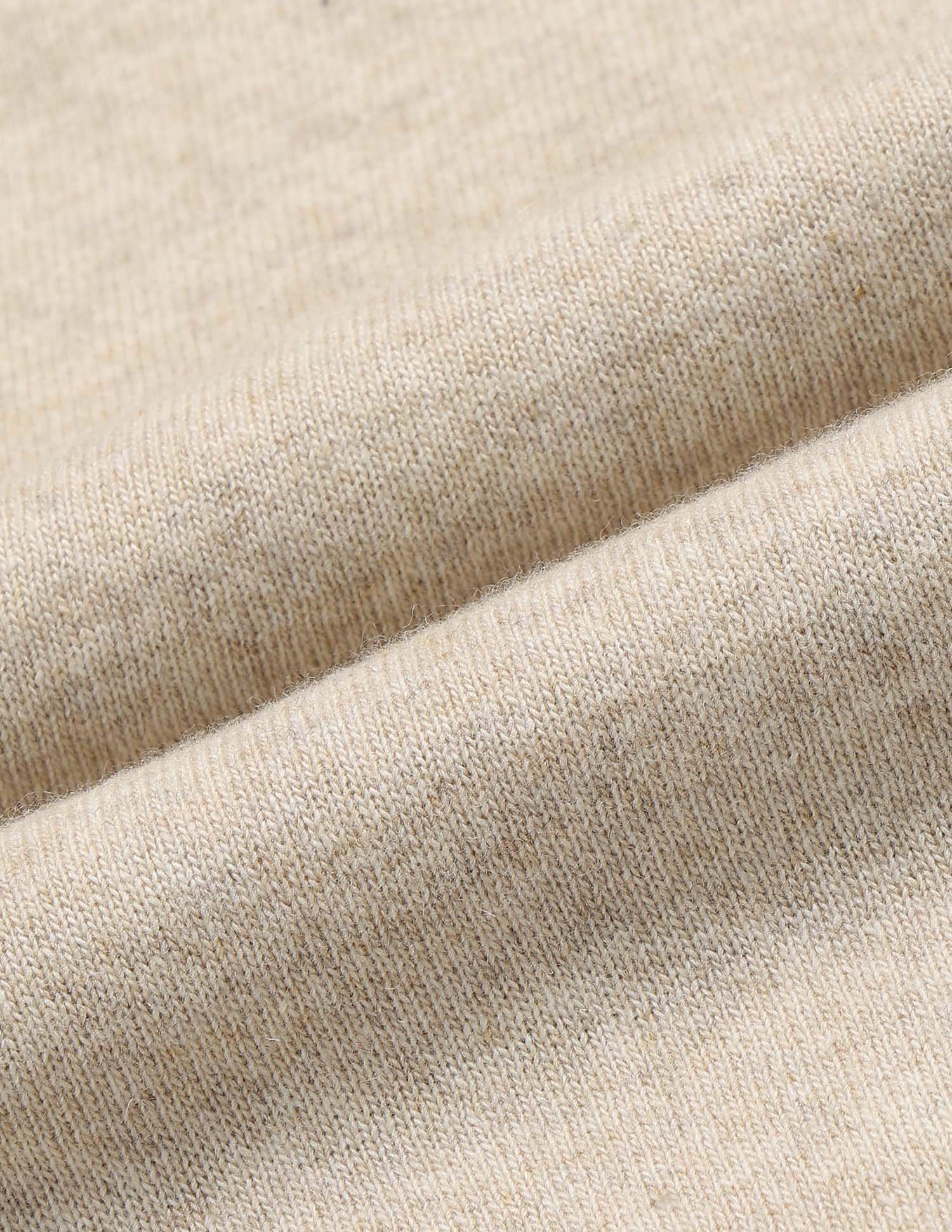 Solid Pattern Regular Fit Sweater Beige - U.S. Polo Assn. India | Large