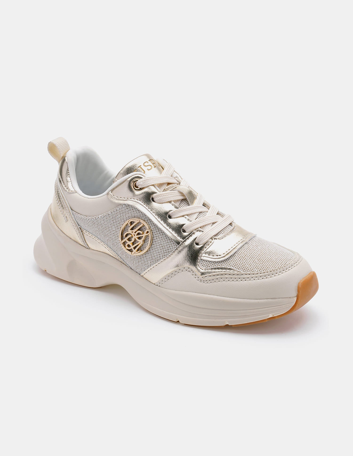 Ginevra Gold Lightweight Sneaker Shoes