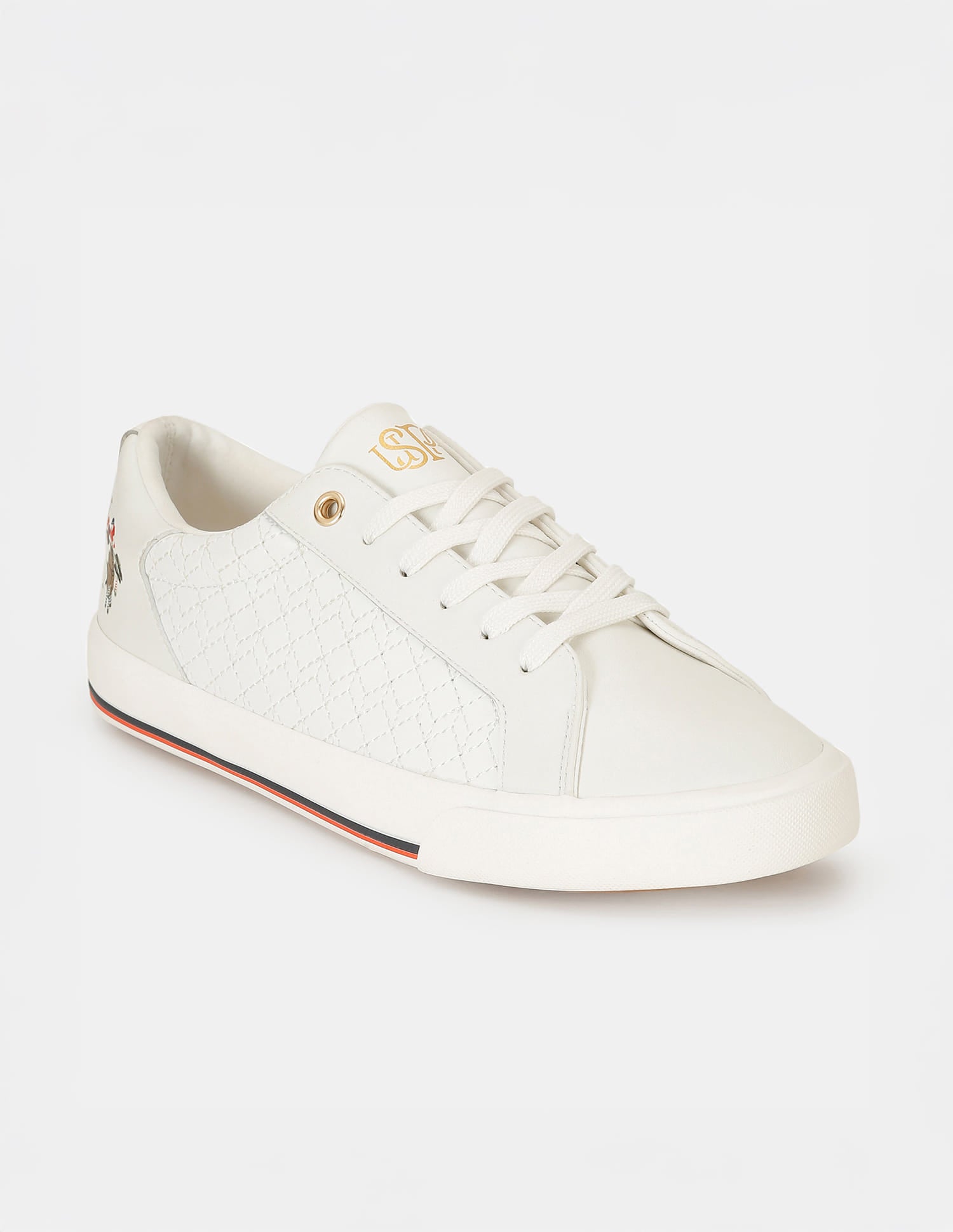 Heidi 2.0 White Quilting Detail Sneakers Shoes