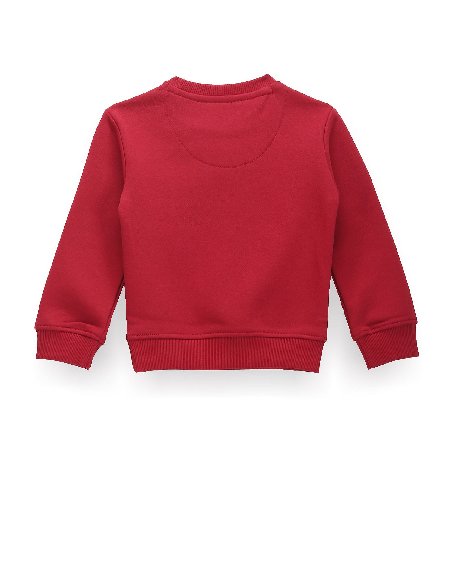 Boys Crew Neck Brand Print Sweatshirt Red - U.S. Polo Assn. India | Large
