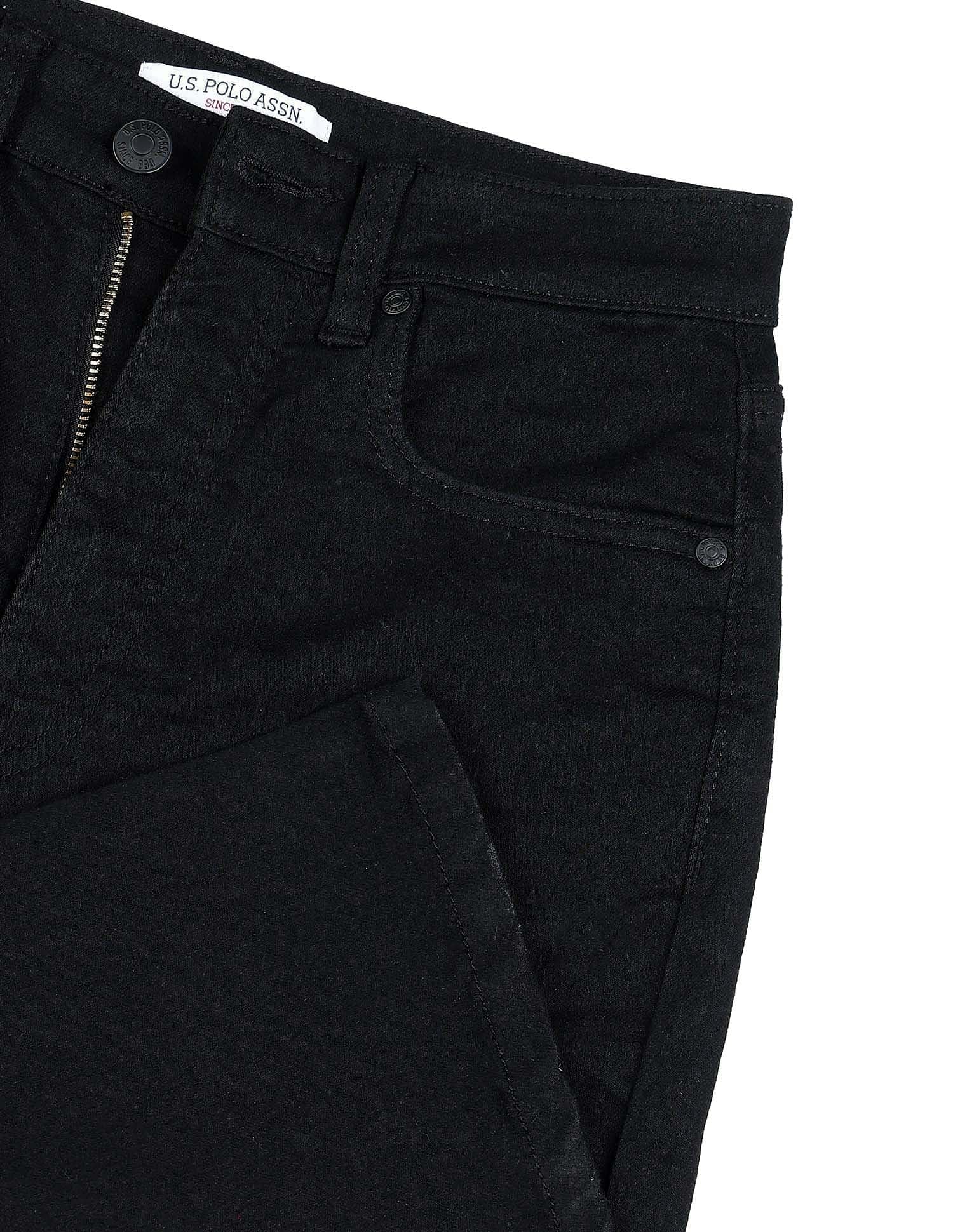 Ultra-High Rise Bootcut Jeans Rinse Black - U.S. POLO ASSN. | Large