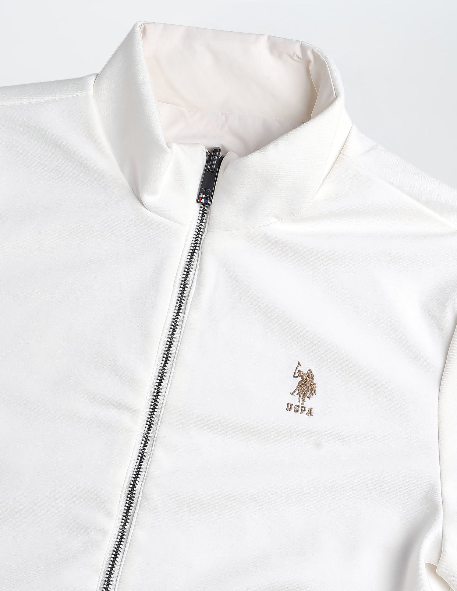 Reversible Solid Regular Fit Jacket Ecru - U.S. Polo Assn. India | Large