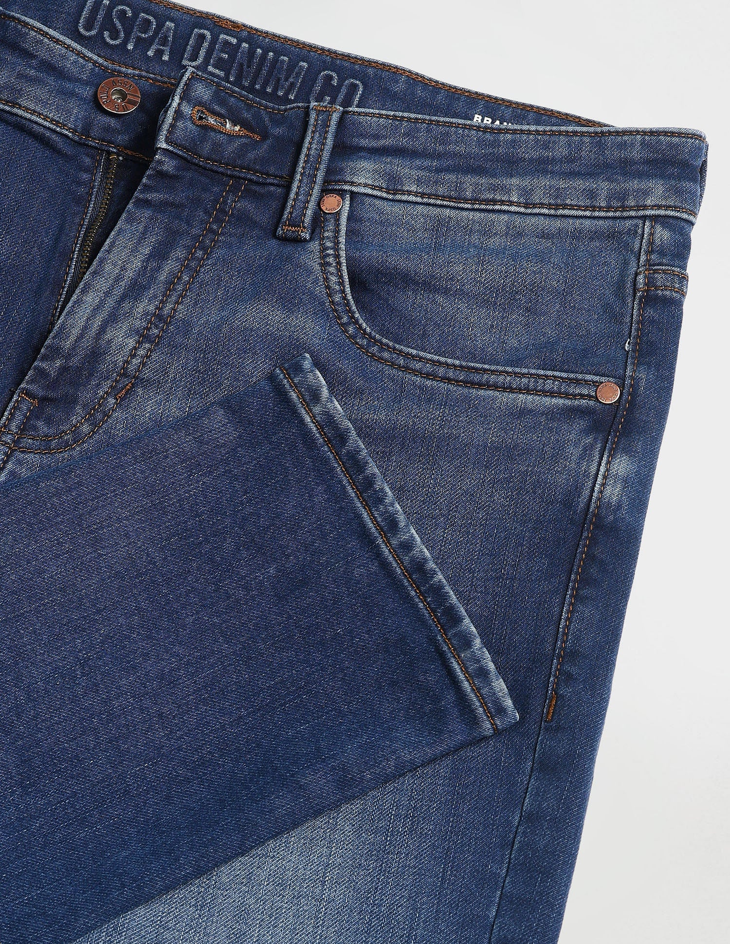 Slim Tapered Fit Blue Jeans Dark-Blue - U.S. POLO ASSN. | Large