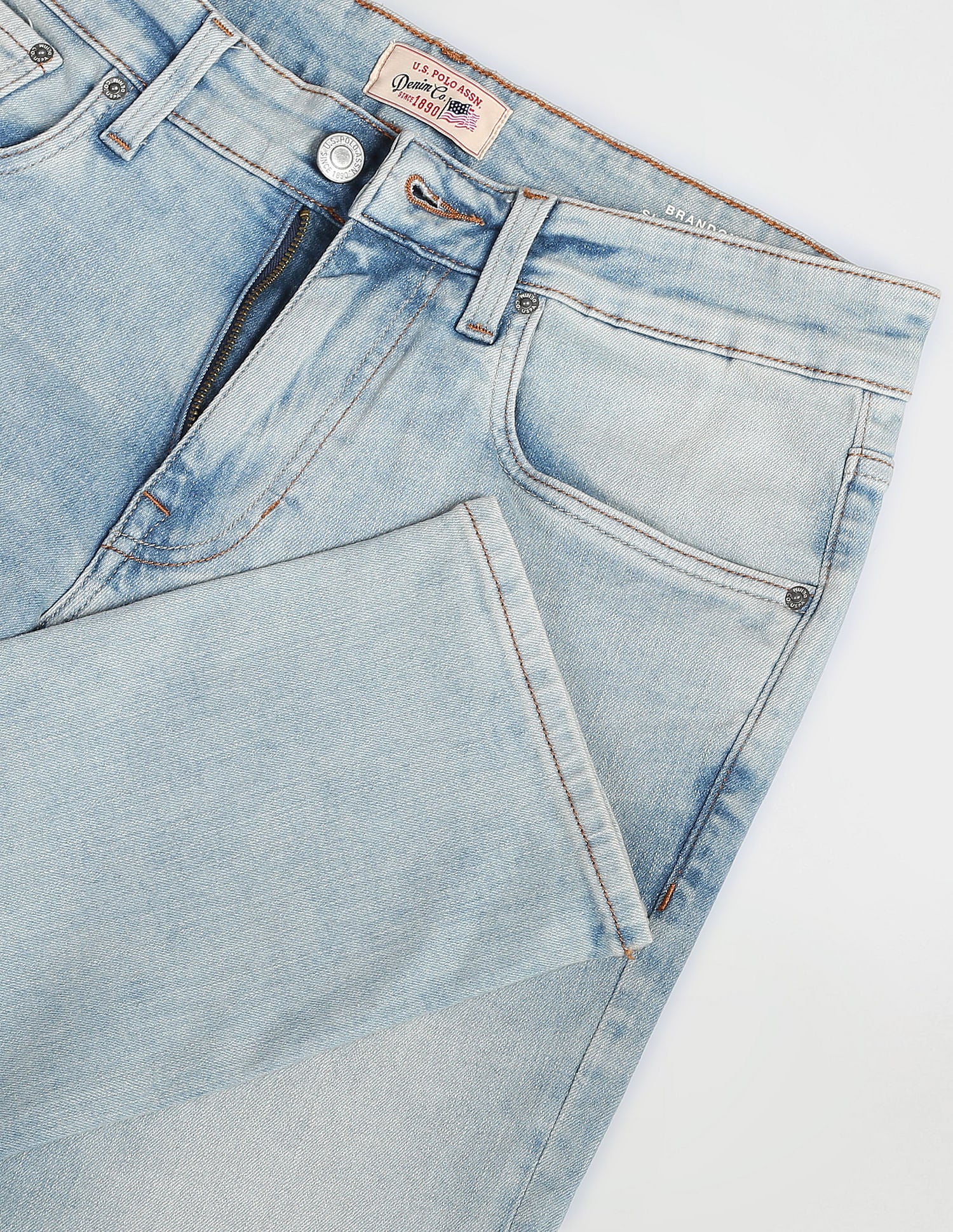 Slim Tapered Authentic Jeans Light Blue - U.S. Polo Assn. India | Large