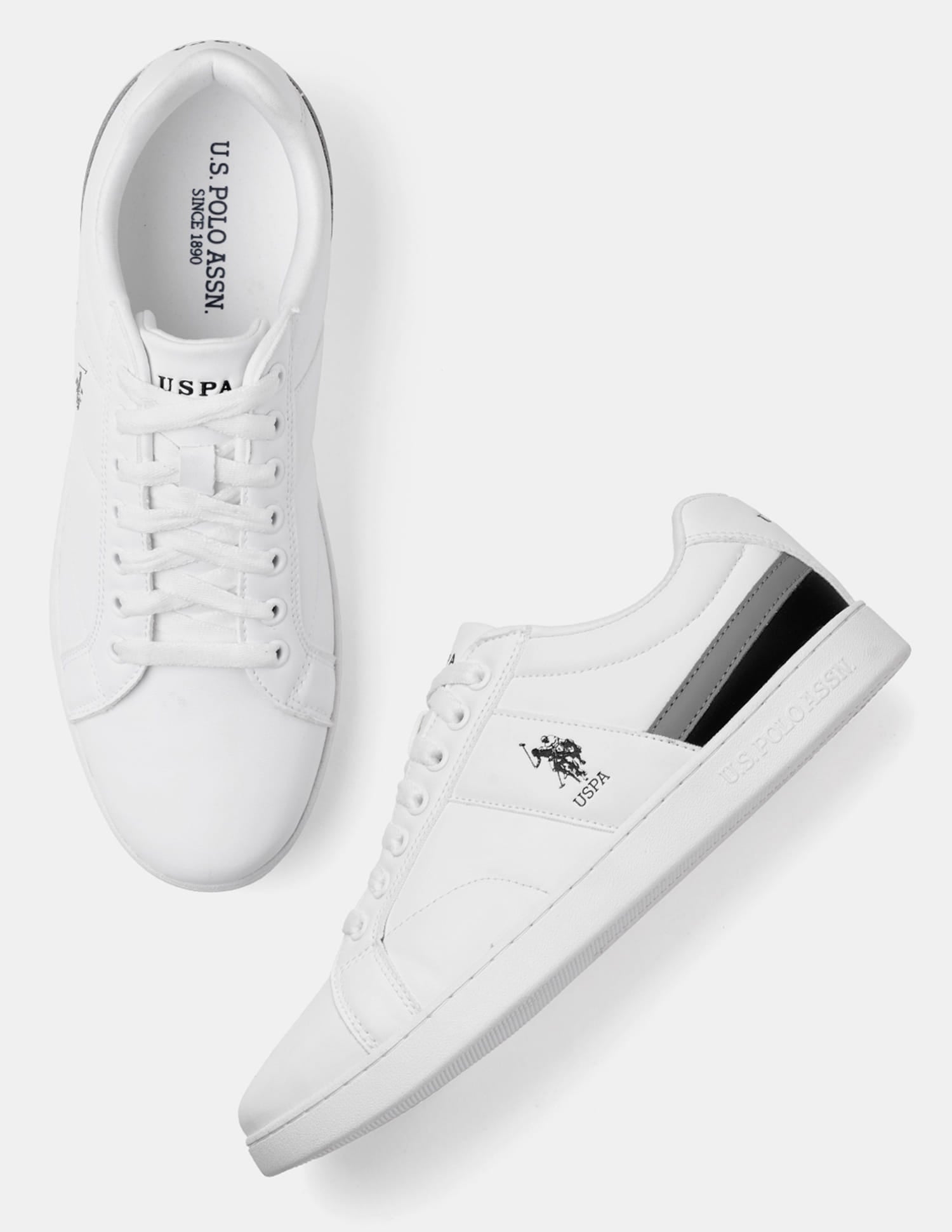 Men Vince 2.0 Round Toe Sneakers White - U.S. Polo Assn. India | Large