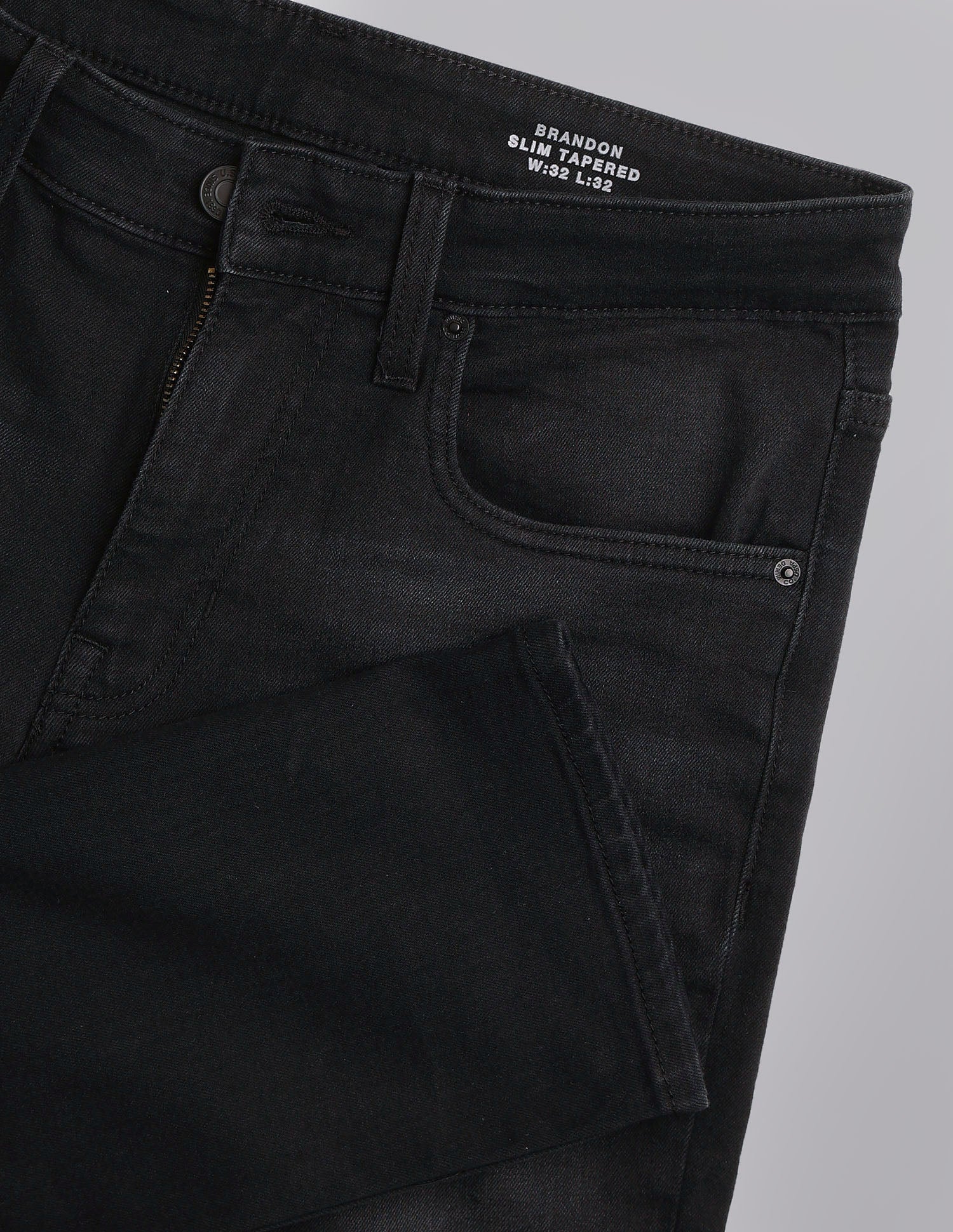 Brandon Slim Tapered Fit Black Jeans Black - U.S. Polo Assn. India | Large