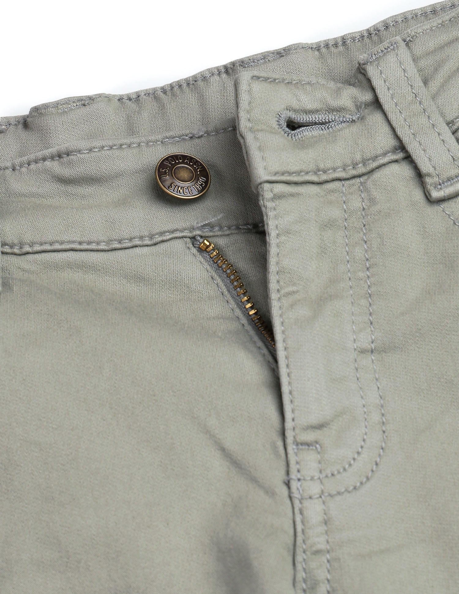 Boys Mid Rise Relaxed Fit Jeans Olive - U.S. POLO ASSN. | Large