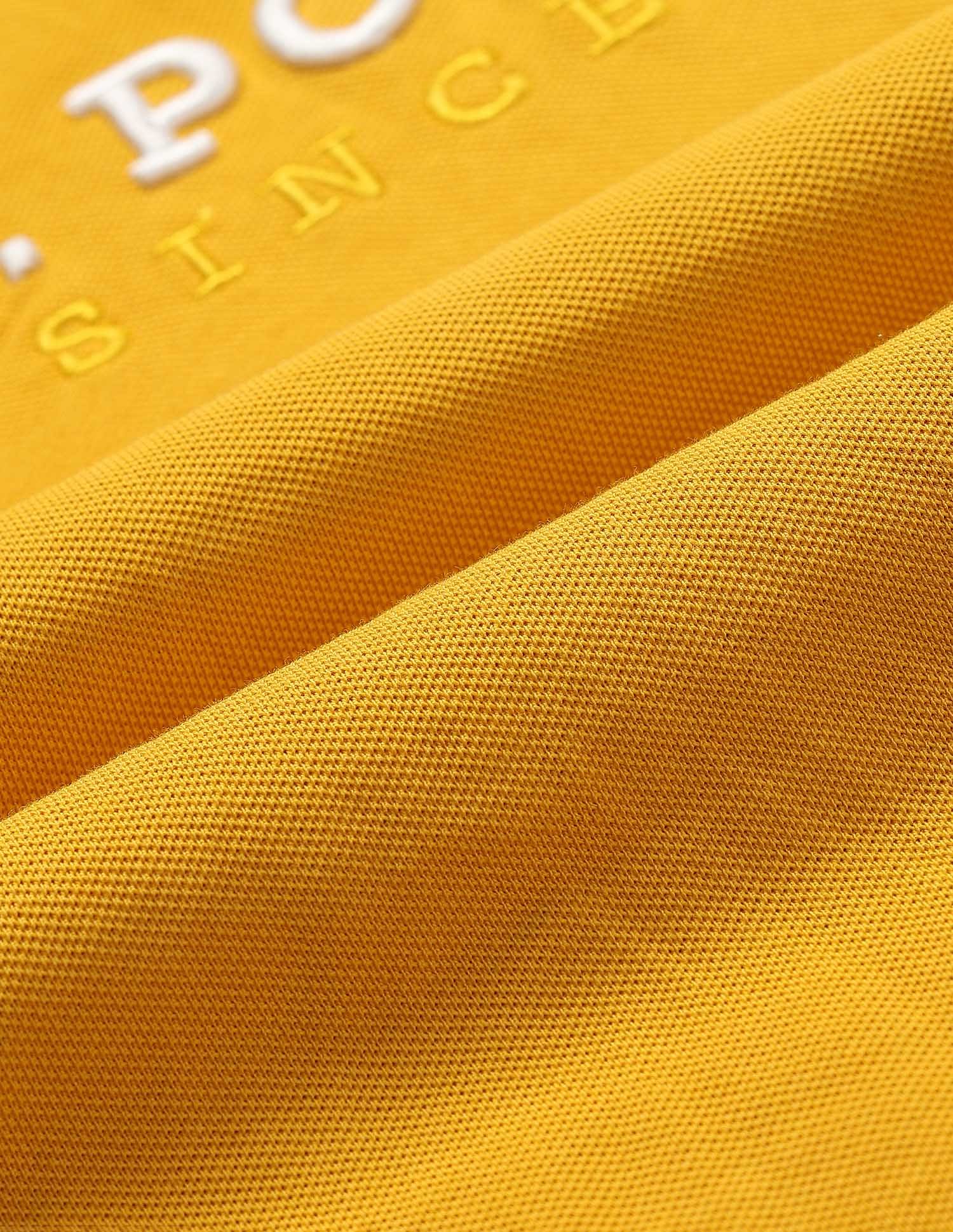 Slim Fit Brand Embroidered Polo Shirt Dark Yellow - U.S. POLO ASSN. | Large
