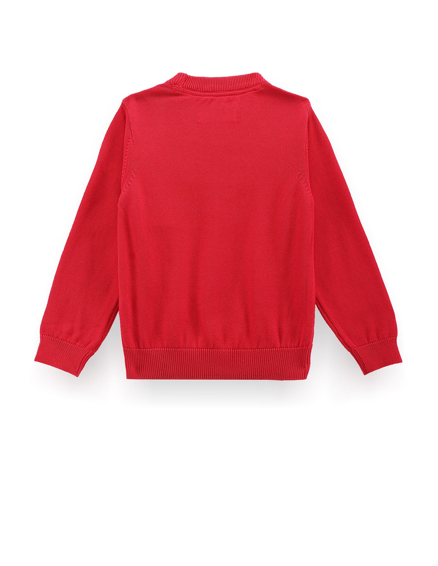 Boys Embossed Logo Cotton Sweater Red - U.S. POLO ASSN. | Large