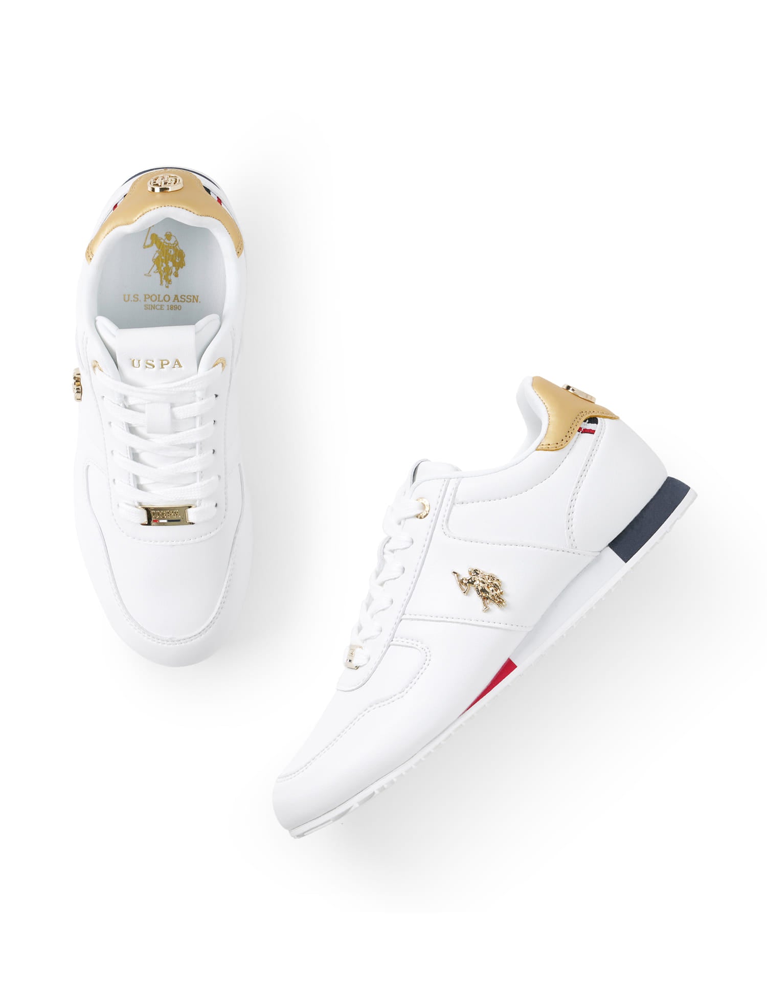 Sorrento Retro Sneakers Shoes White - U.S. Polo Assn. India | Large