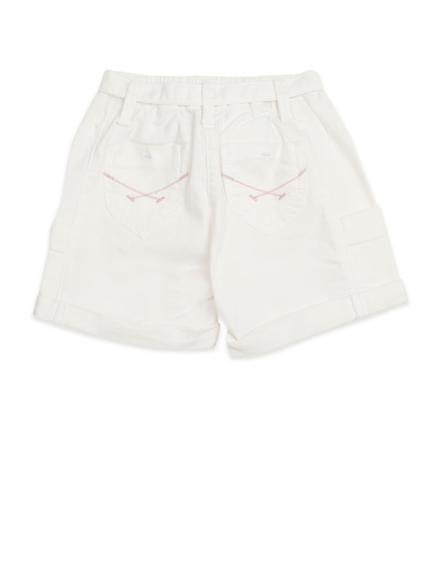 Mid Rise Solid Shorts Off-White - U.S. POLO ASSN. | Large