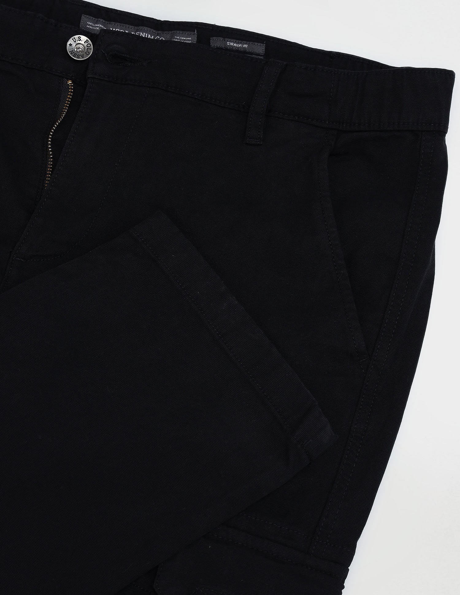 Straight Fit Cargo Trousers Black - U.S. POLO ASSN. | Large