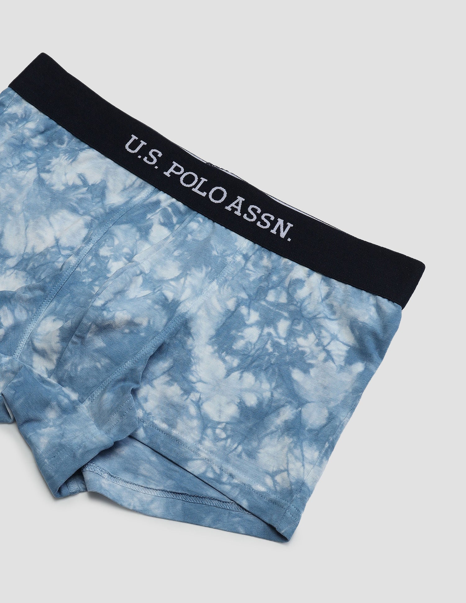 Cotton Stretch Antibacterial OET03 Trunks - Pack Of 1 Blue - U.S. POLO ASSN. | Large