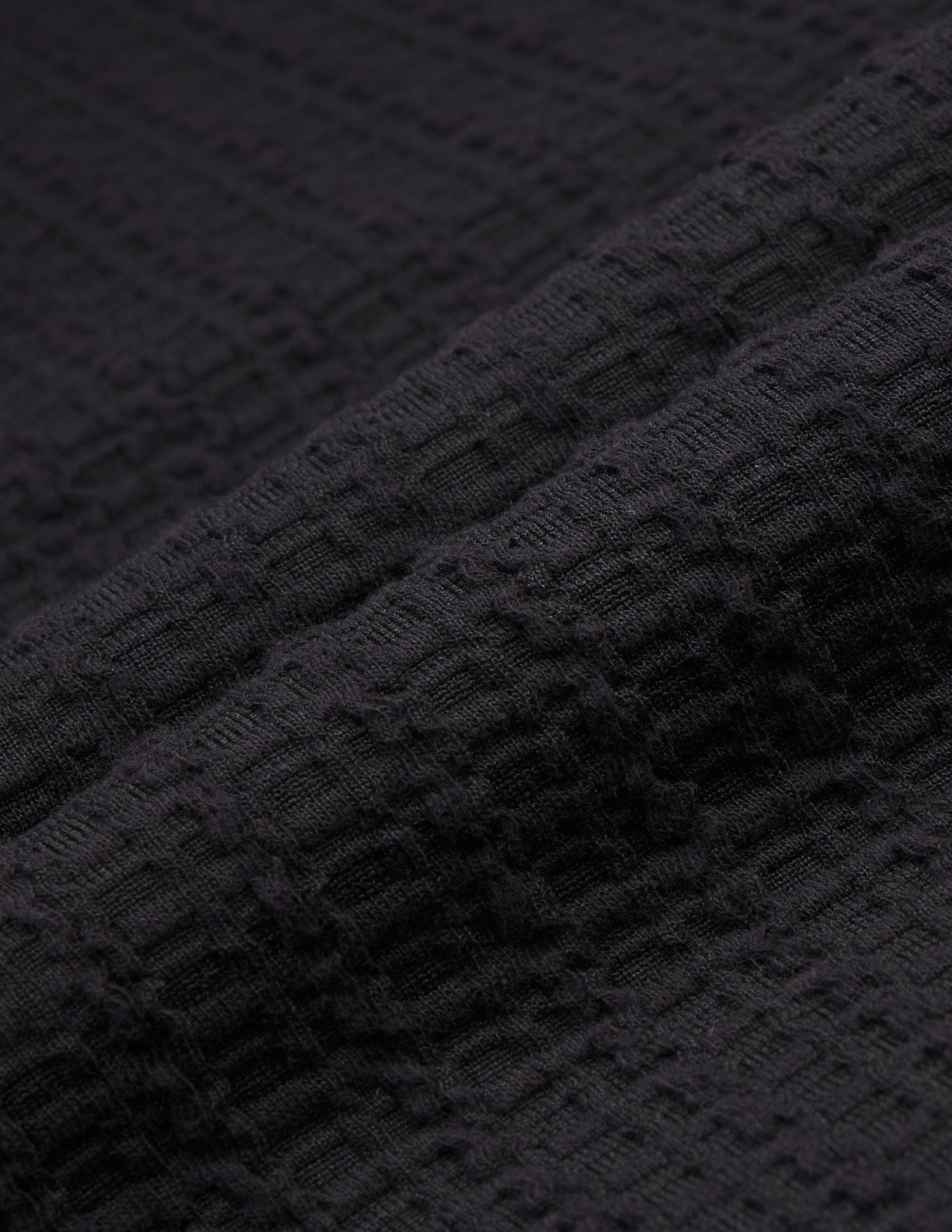Textured Regular Fit Zipper Polo Shirt Black - U.S. Polo Assn. India | Large