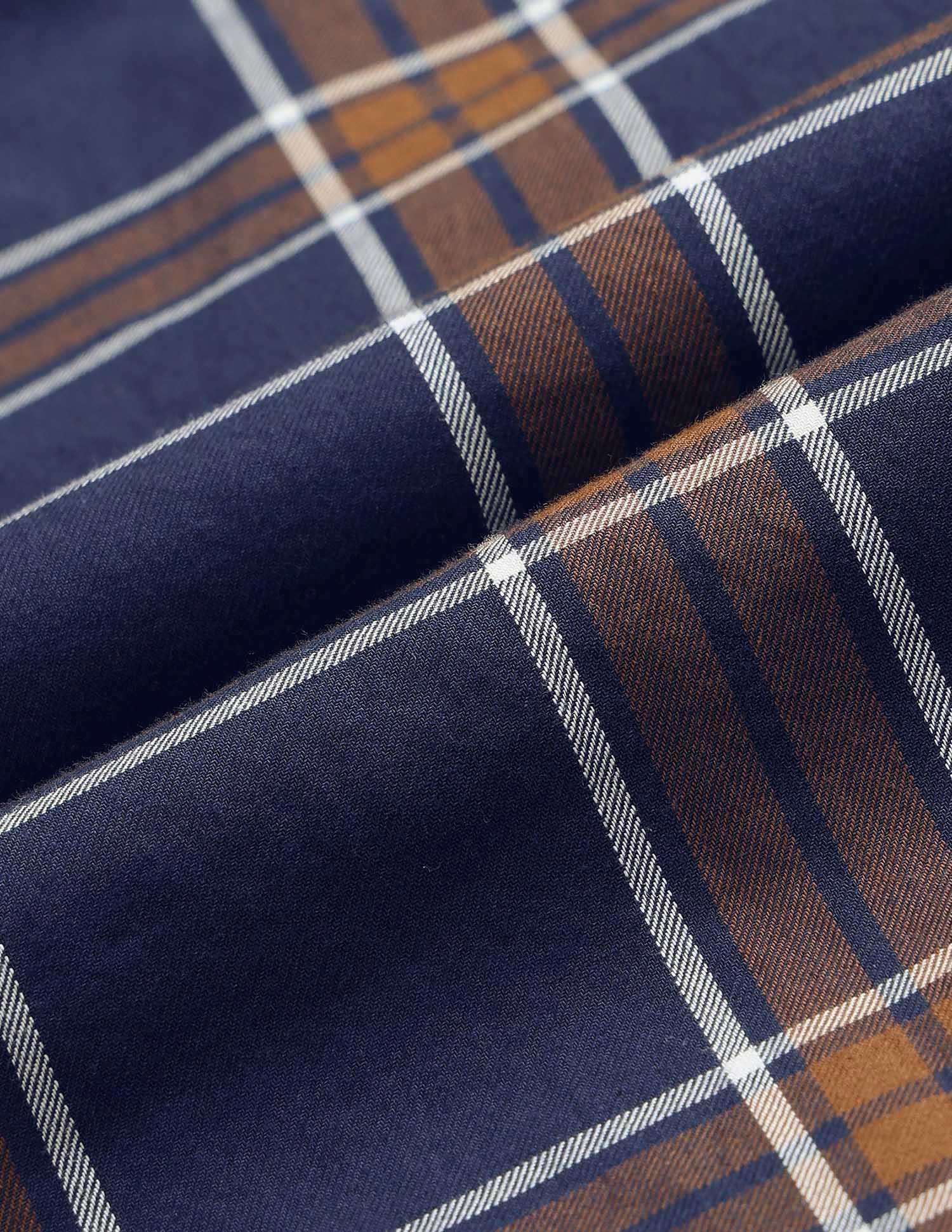 Grid Tattersall Checked Tailored Fit Shirt Navy - U.S. POLO ASSN. | Large