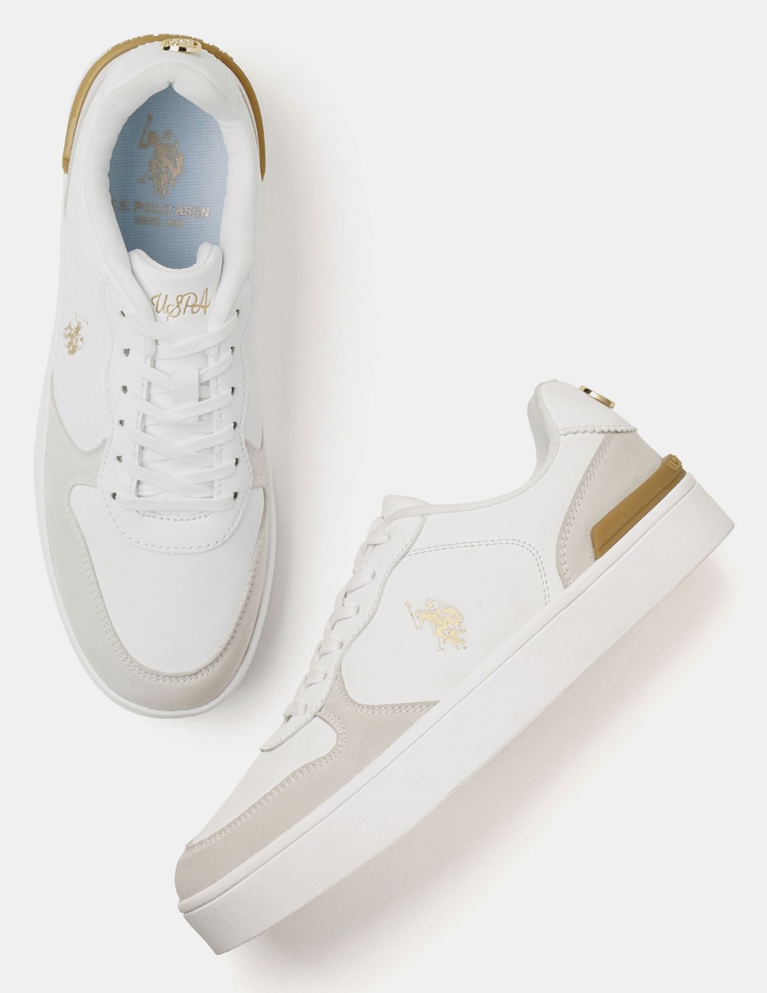 Women Ingrid 2.0 Colour Blocked Sneakers Off White - U.S. POLO ASSN. | Large