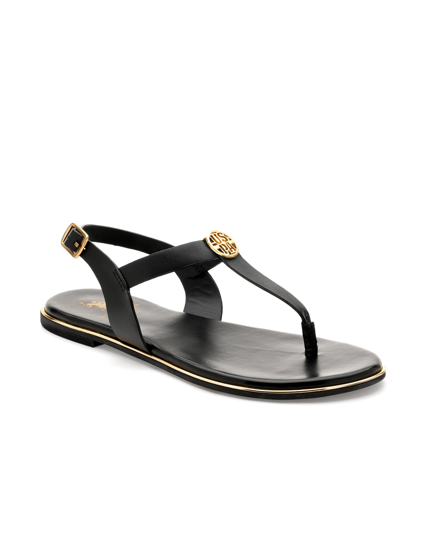 Women Tess Solid Flats Black - U.S. Polo Assn. India | Large