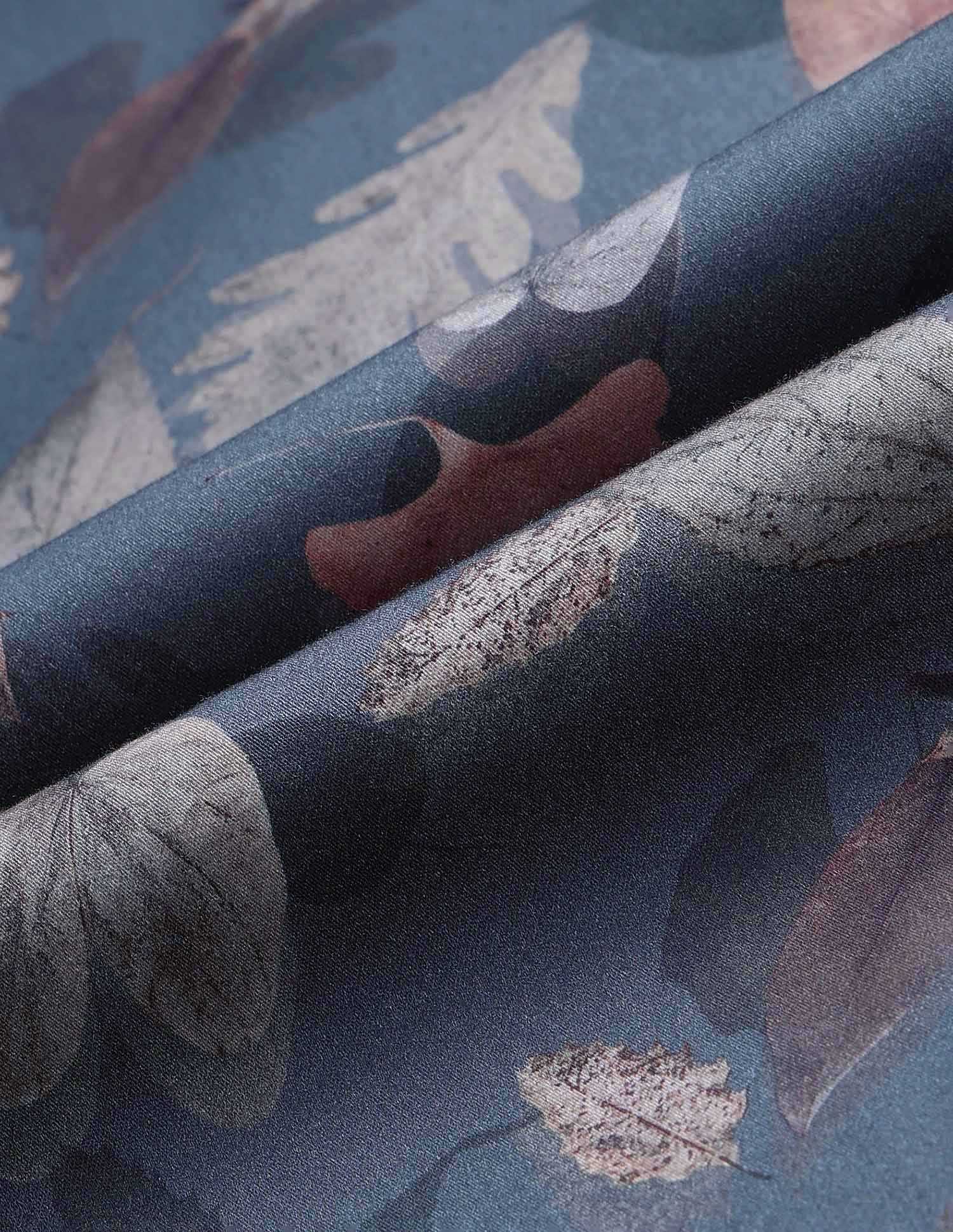 Pure Cotton Tropical Printed Shirt Blue - U.S. POLO ASSN. | Large