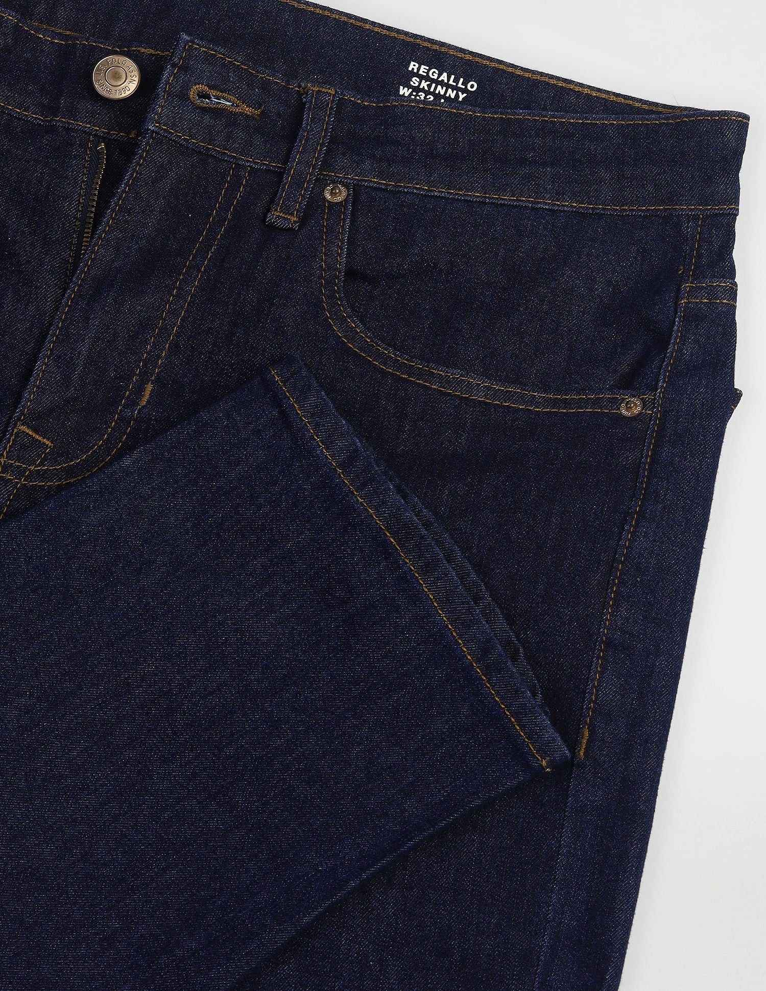 Regallo Skinny Fit Blue Jeans Navy - U.S. Polo Assn. India | Large