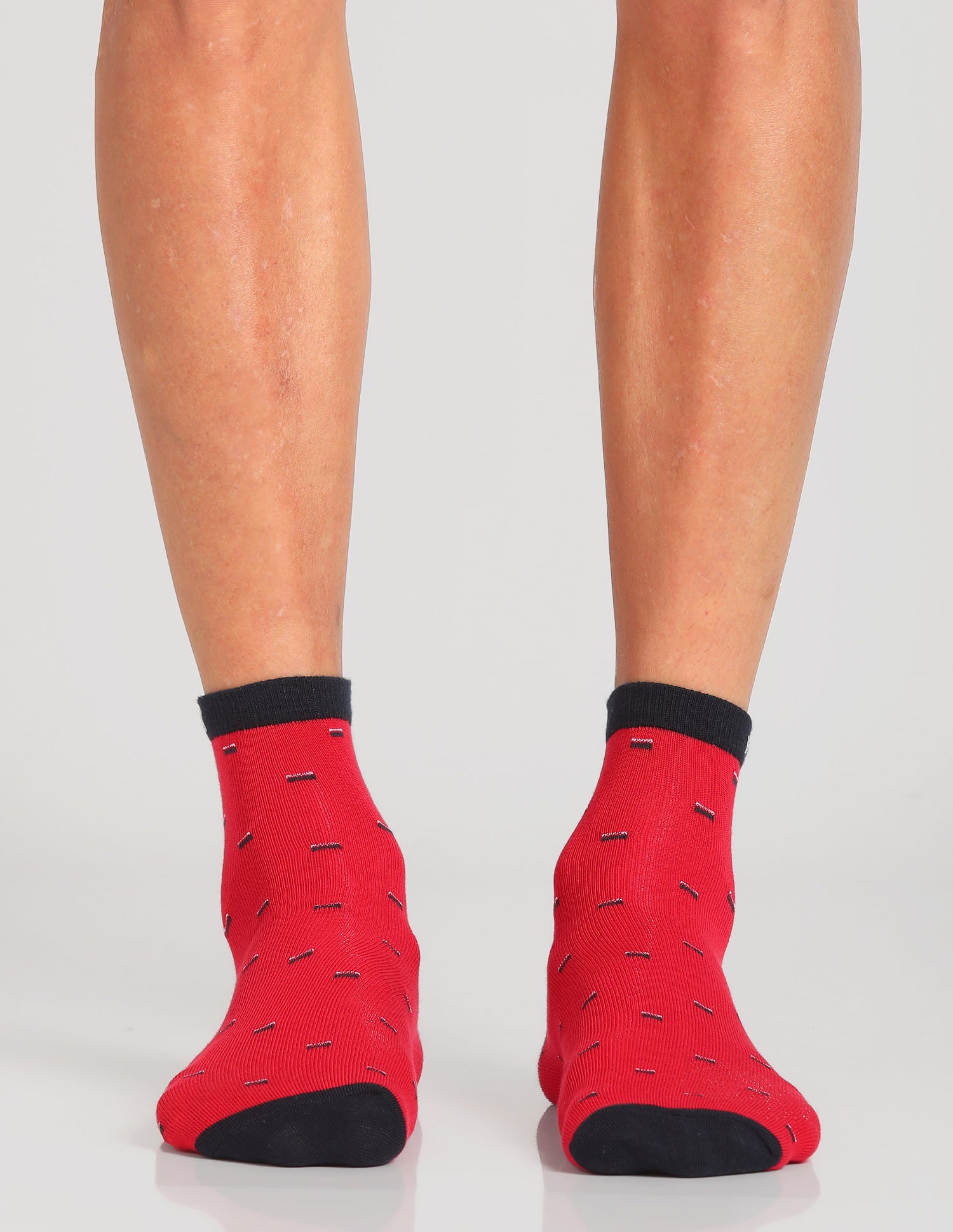 Aloe Finish Ankle Length ES002 Socks - Pack Of 3 White, Set Sail and Red - U.S. POLO ASSN. | Large