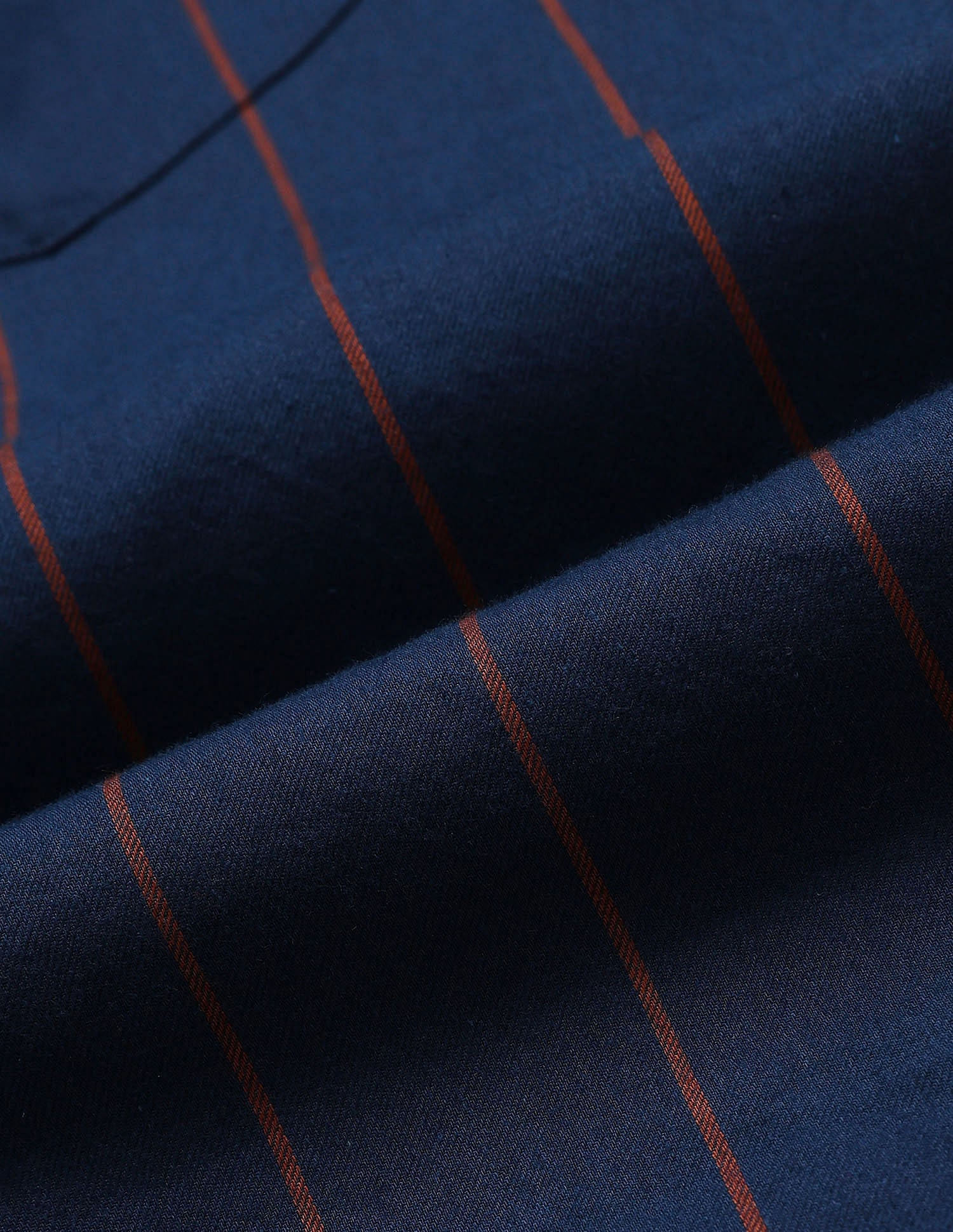 Tailored Fit Twill Striped Shirt Navy - U.S. POLO ASSN. | Large