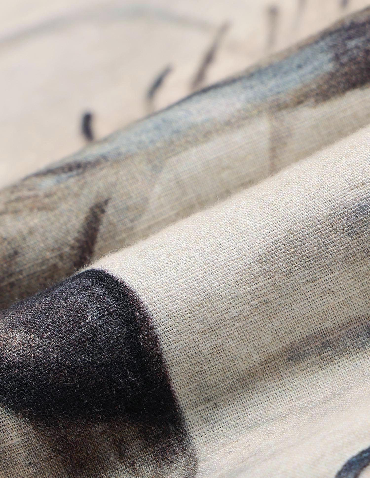 Tropical Printed Regular Fit Shirt Beige - U.S. POLO ASSN. | Large