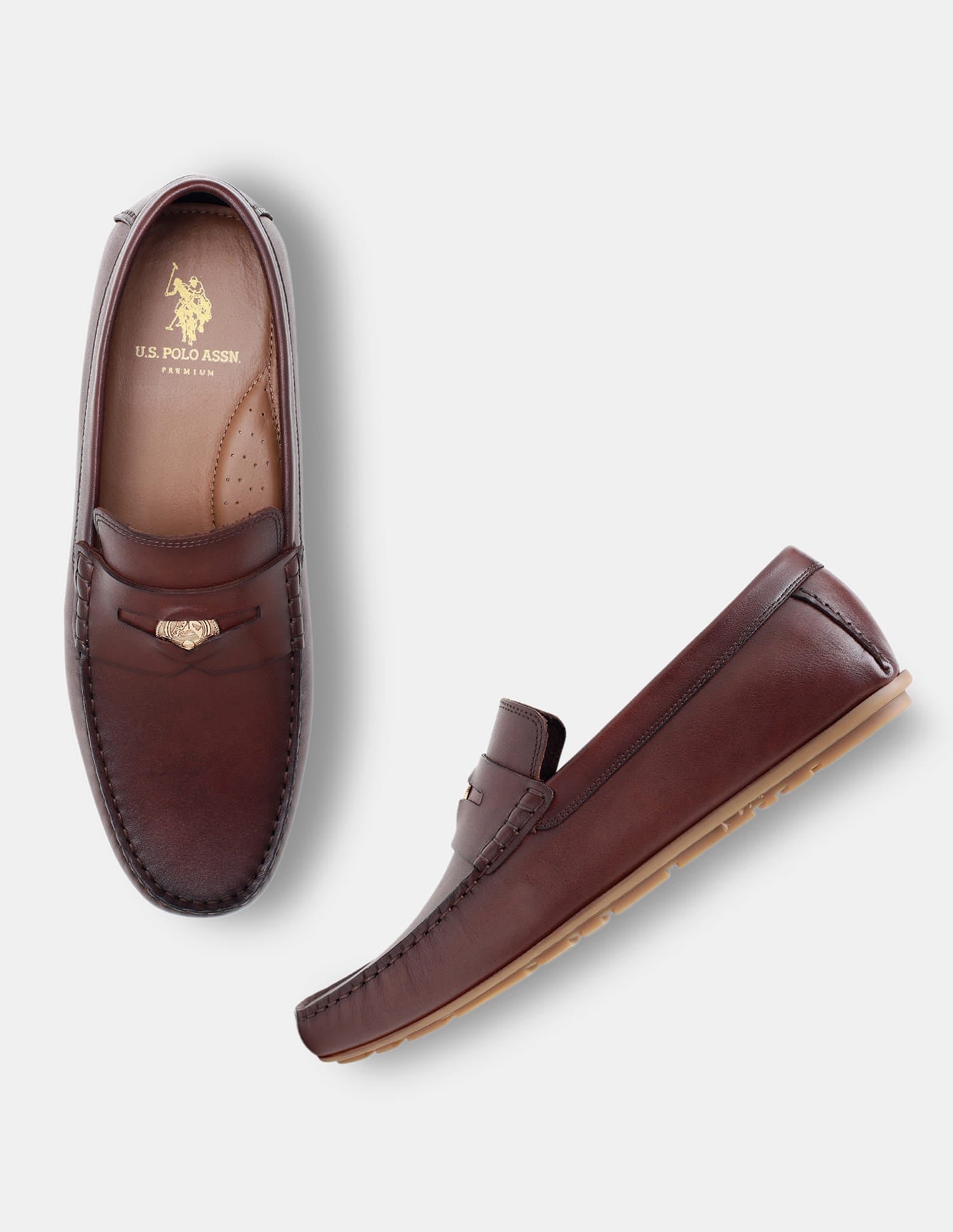 Leather Leland Loafers Brown - U.S. Polo Assn. India | Large