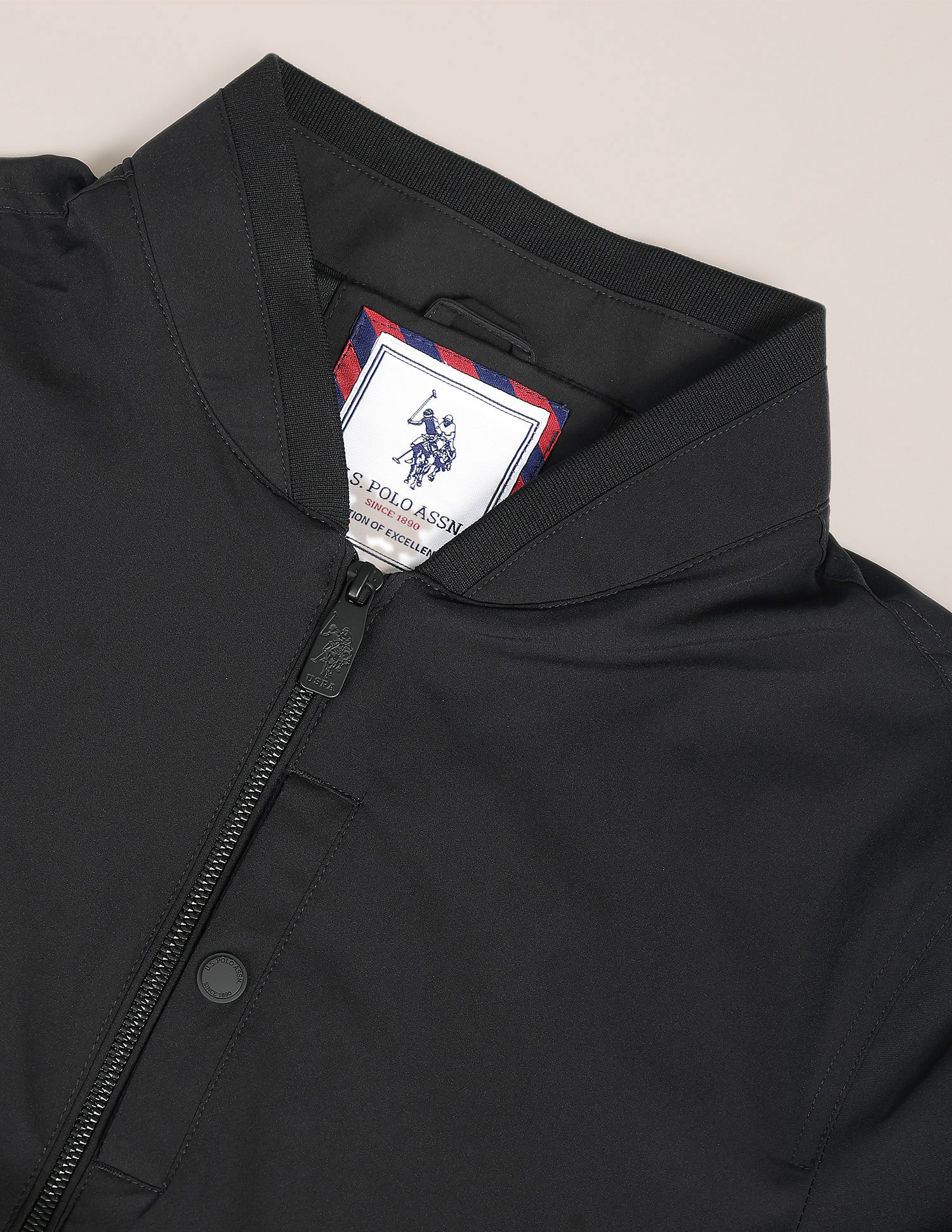 Bomber Windcheater Jacket Black - U.S. Polo Assn. India | Large
