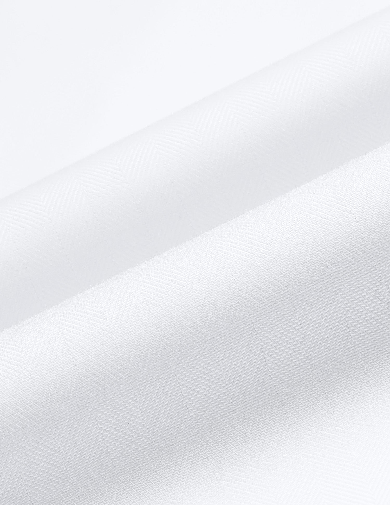 Herringbone Tailored Fit Shirt White - U.S. Polo Assn. India | Large